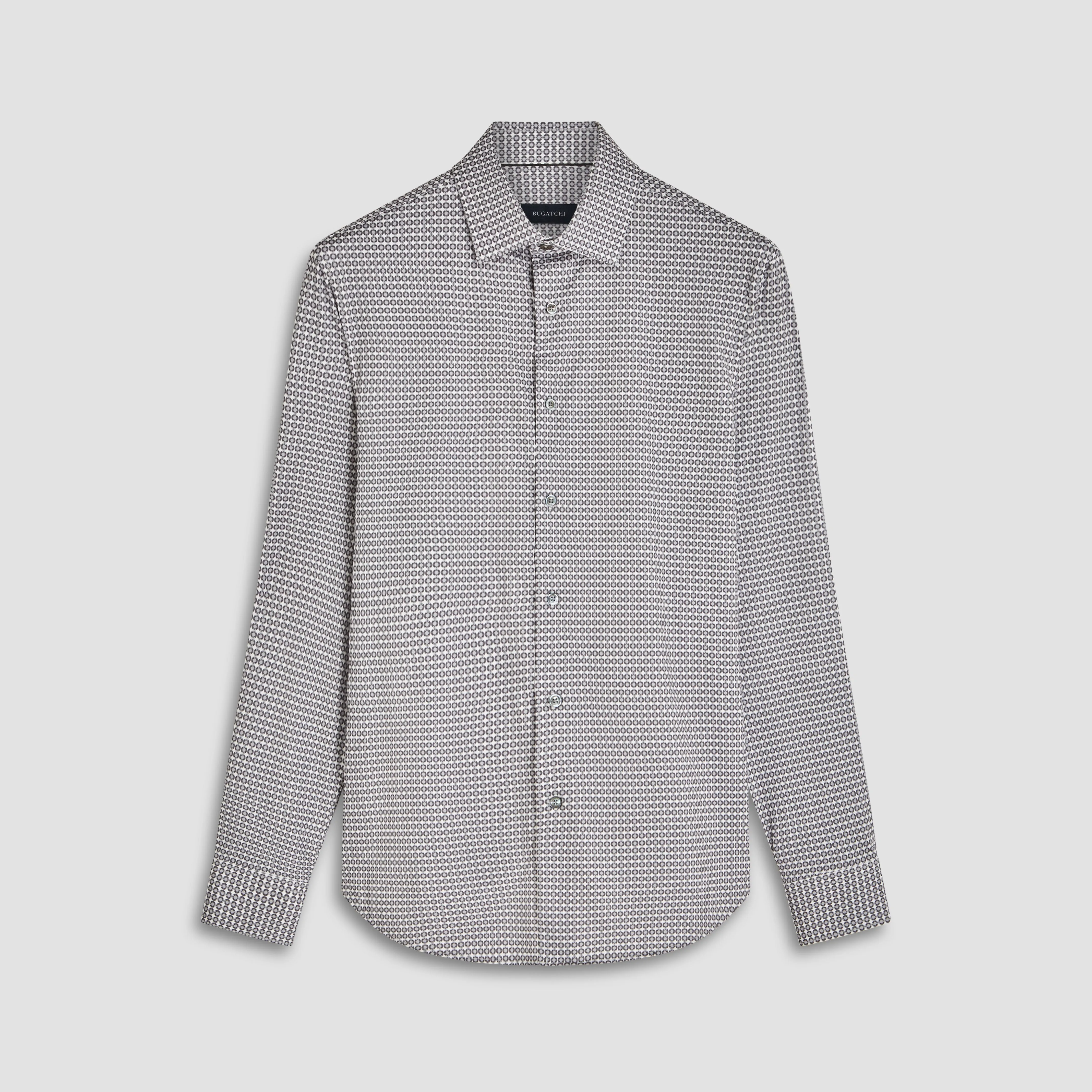 James Geometric OoohCotton Shirt sold by Bugatchi