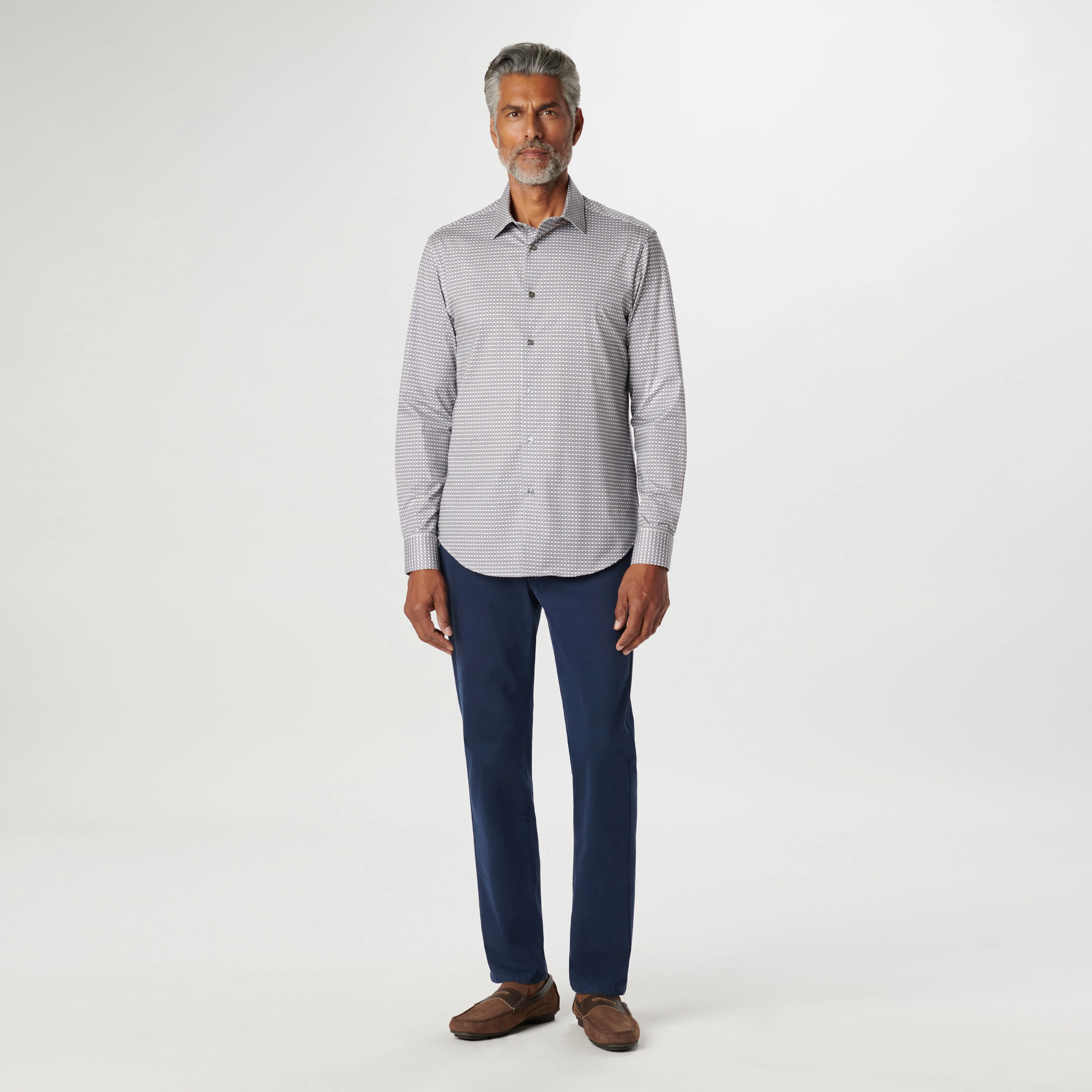 James Geometric OoohCotton Shirt sold by Bugatchi product image thumbnail 5