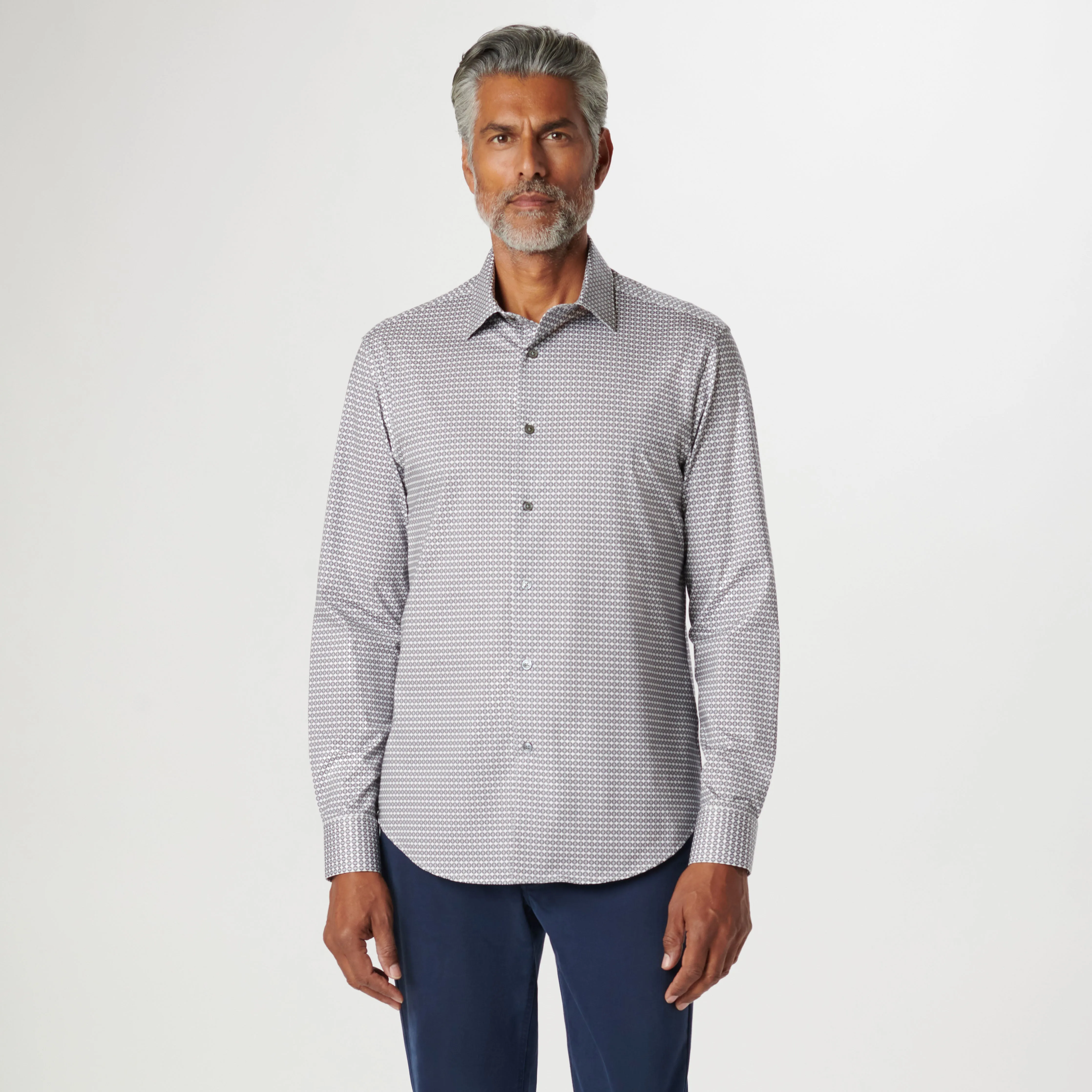 James Geometric OoohCotton Shirt sold by Bugatchi product image thumbnail 2