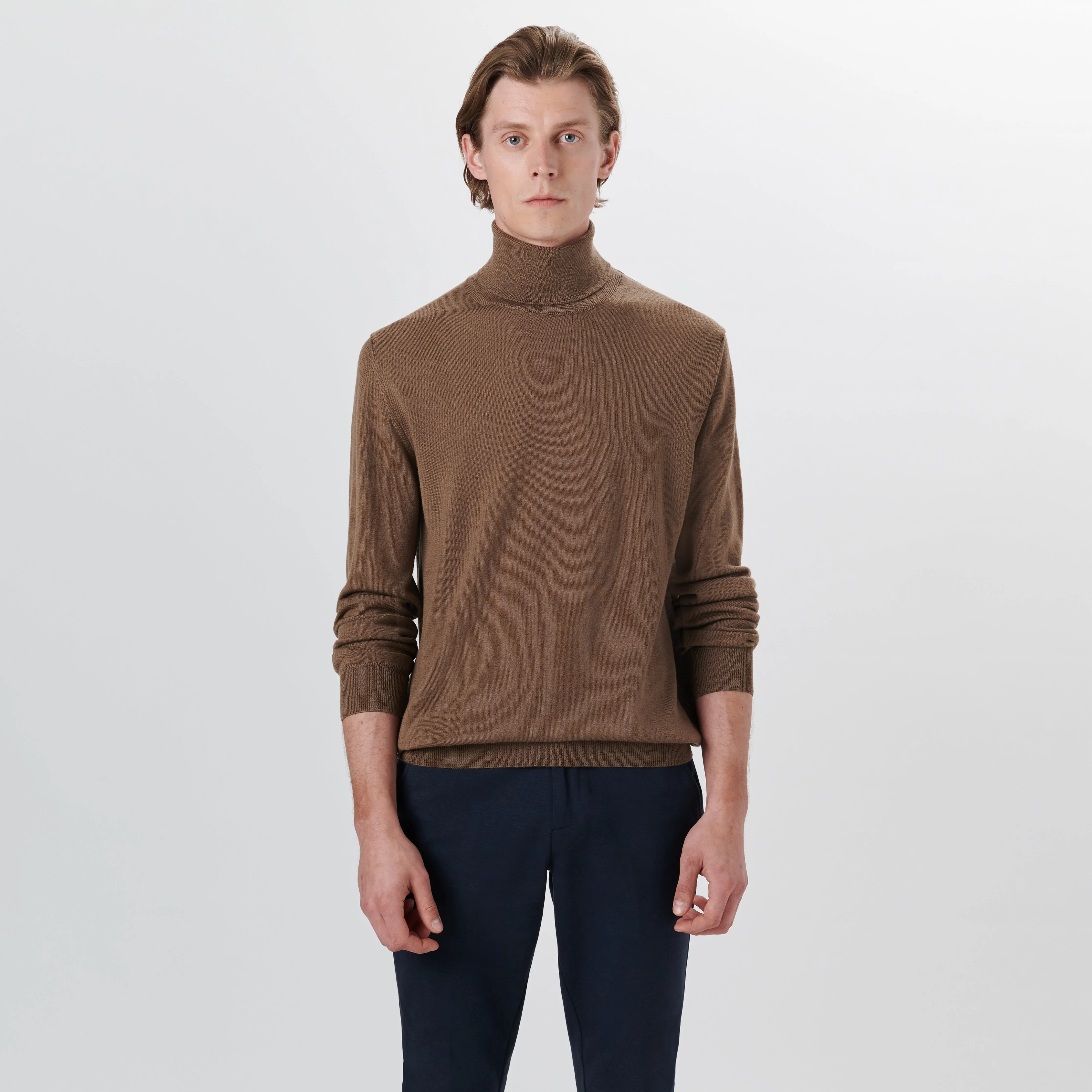Super Merino Turtle Neck Solid Sweater sold by Bugatchi product image thumbnail 2