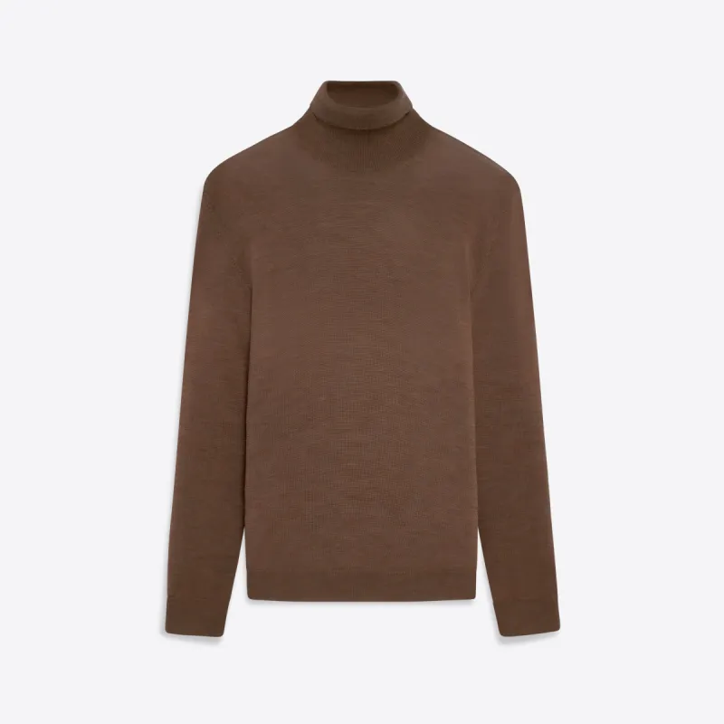 Super Merino Turtle Neck Solid Sweater sold by Bugatchi