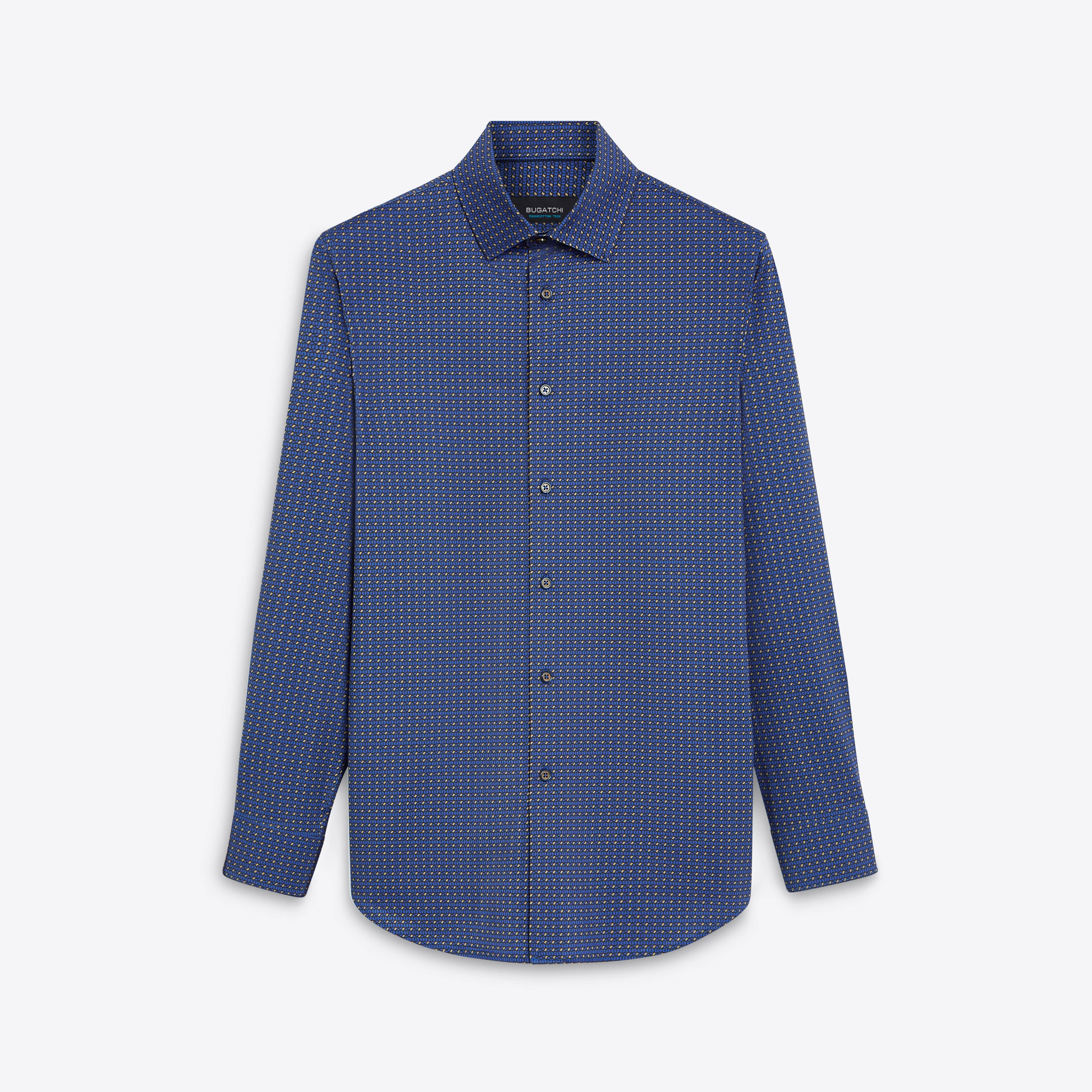 JAMES Geometric Print OoohCotton Shirt sold by Bugatchi