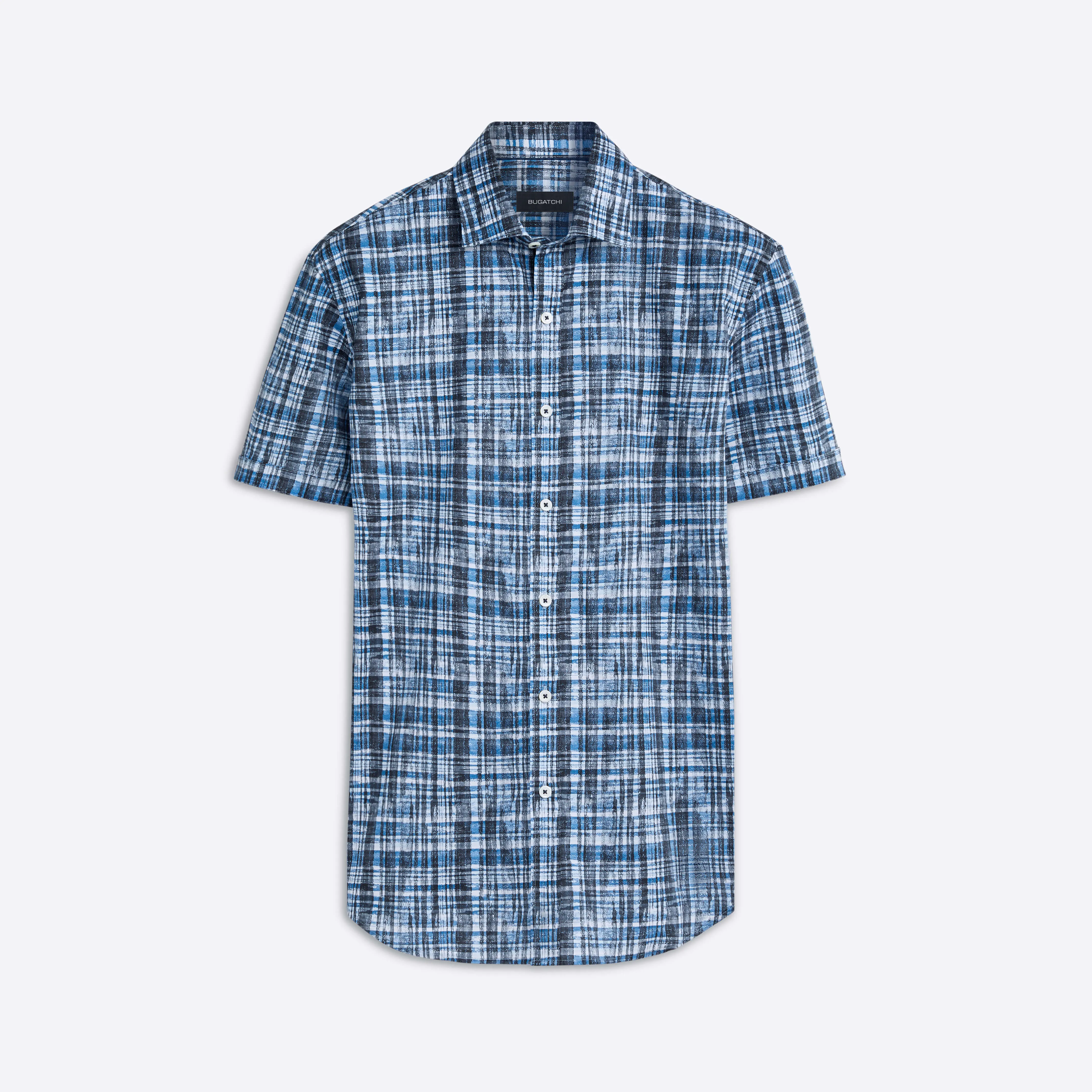ORSON Madras Print Short Sleeve Shirt sold by Bugatchi