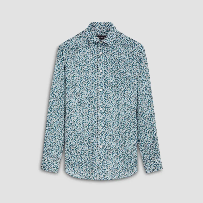 Julian Leaf Print Shirt sold by Bugatchi