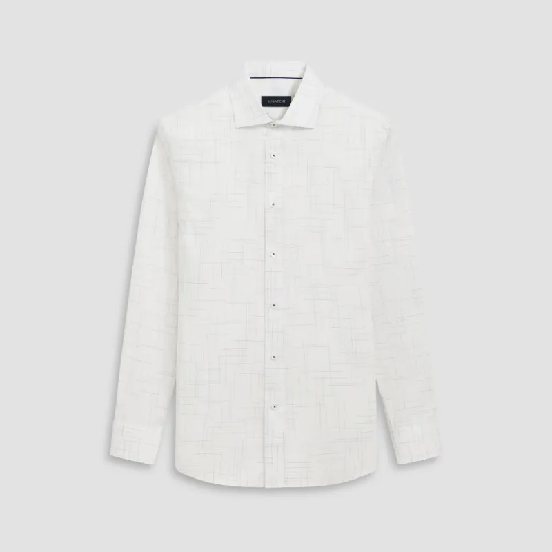 Axel Broken Lines Shirt sold by Bugatchi