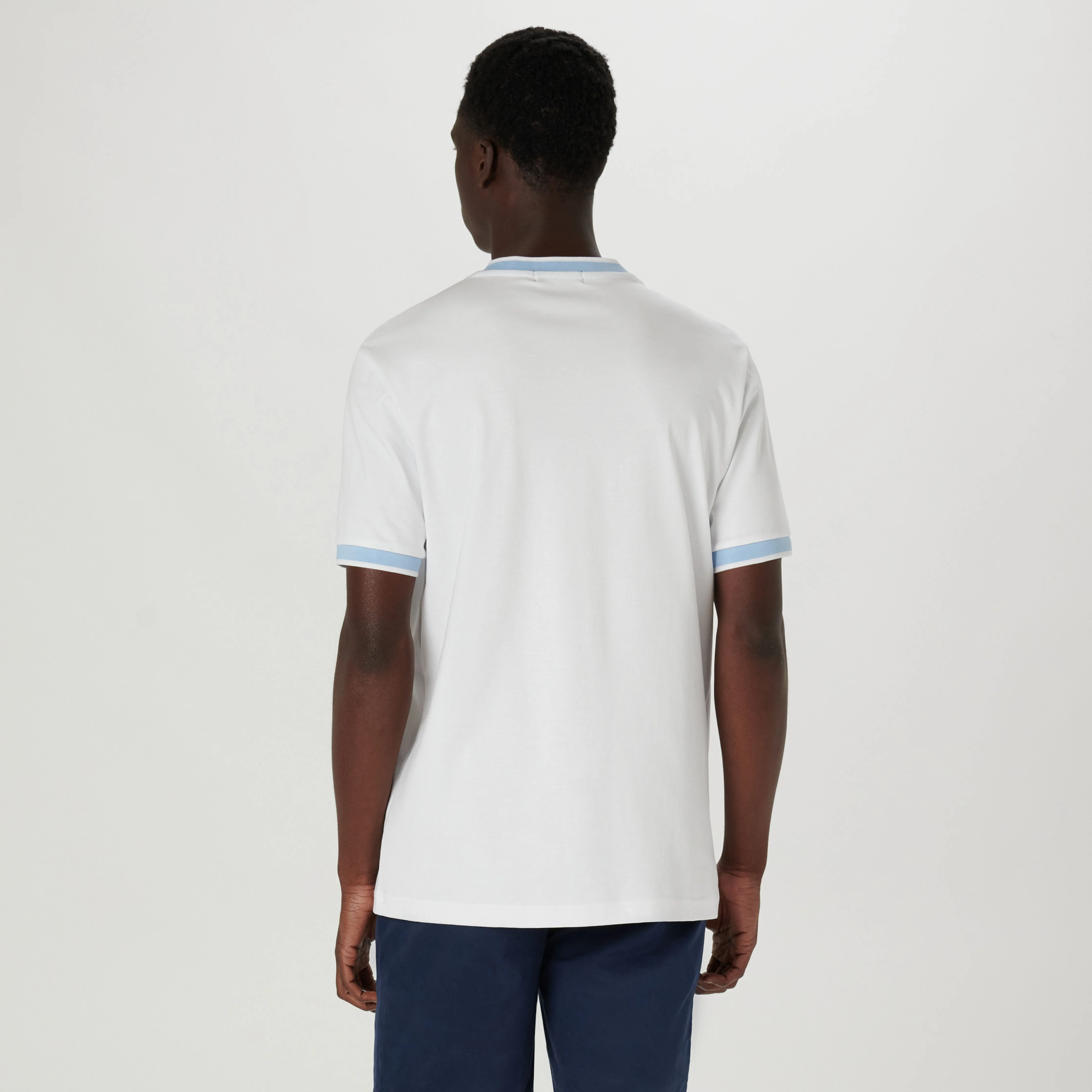 High V-Neck Pima T-Shirt sold by Bugatchi product image thumbnail 4
