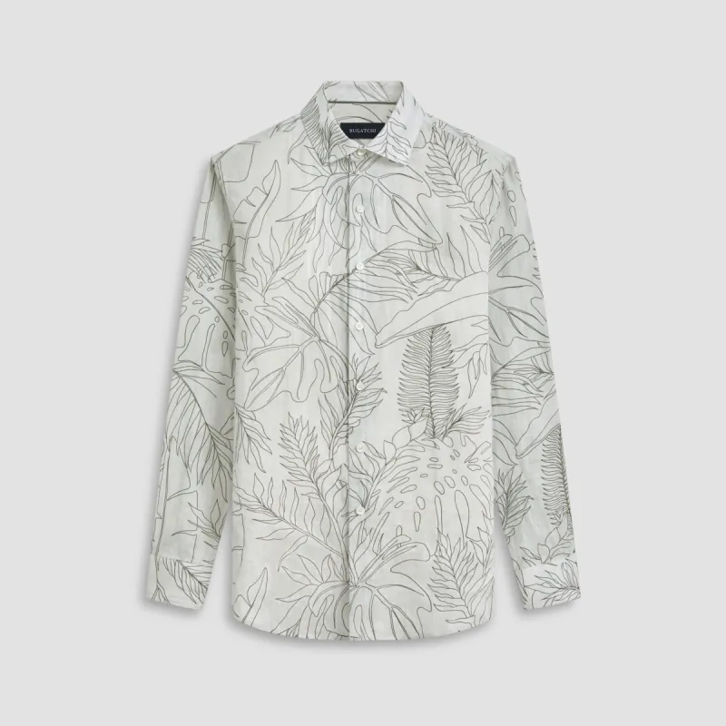 Axel Pencil Leaf Shirt sold by Bugatchi