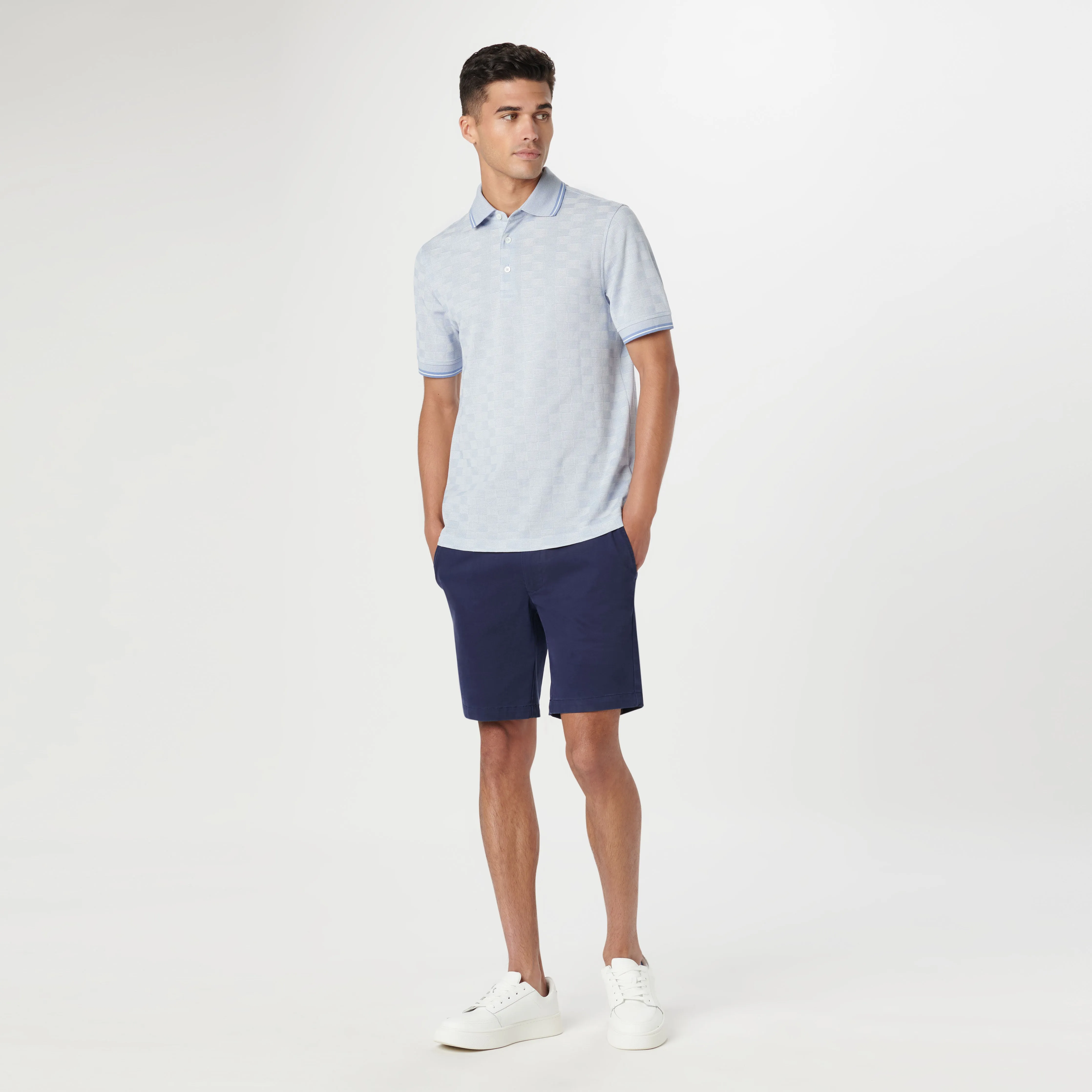 Checkerboard Polo sold by Bugatchi product image thumbnail 5