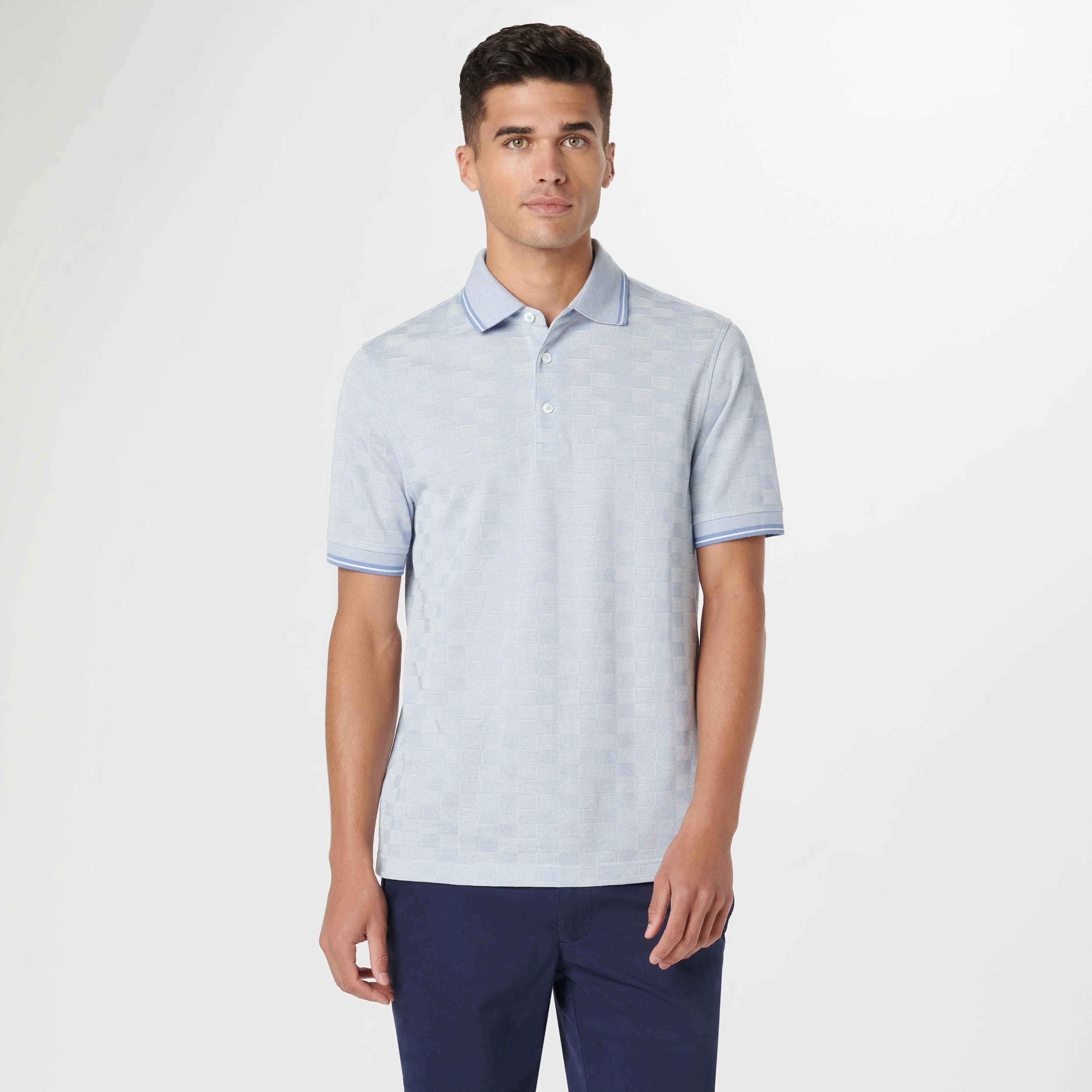 Checkerboard Polo sold by Bugatchi product image thumbnail 2