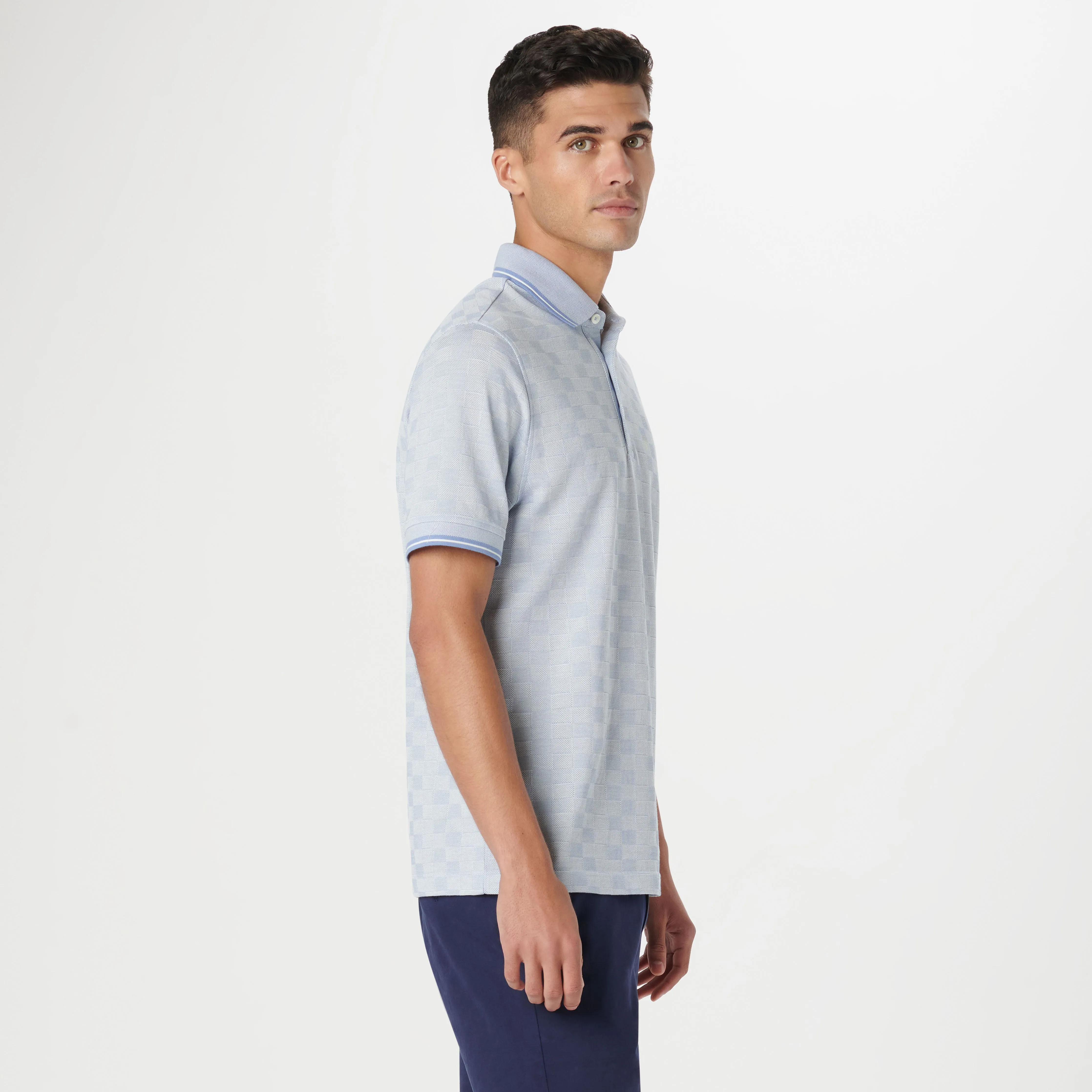 Checkerboard Polo sold by Bugatchi product image thumbnail 3