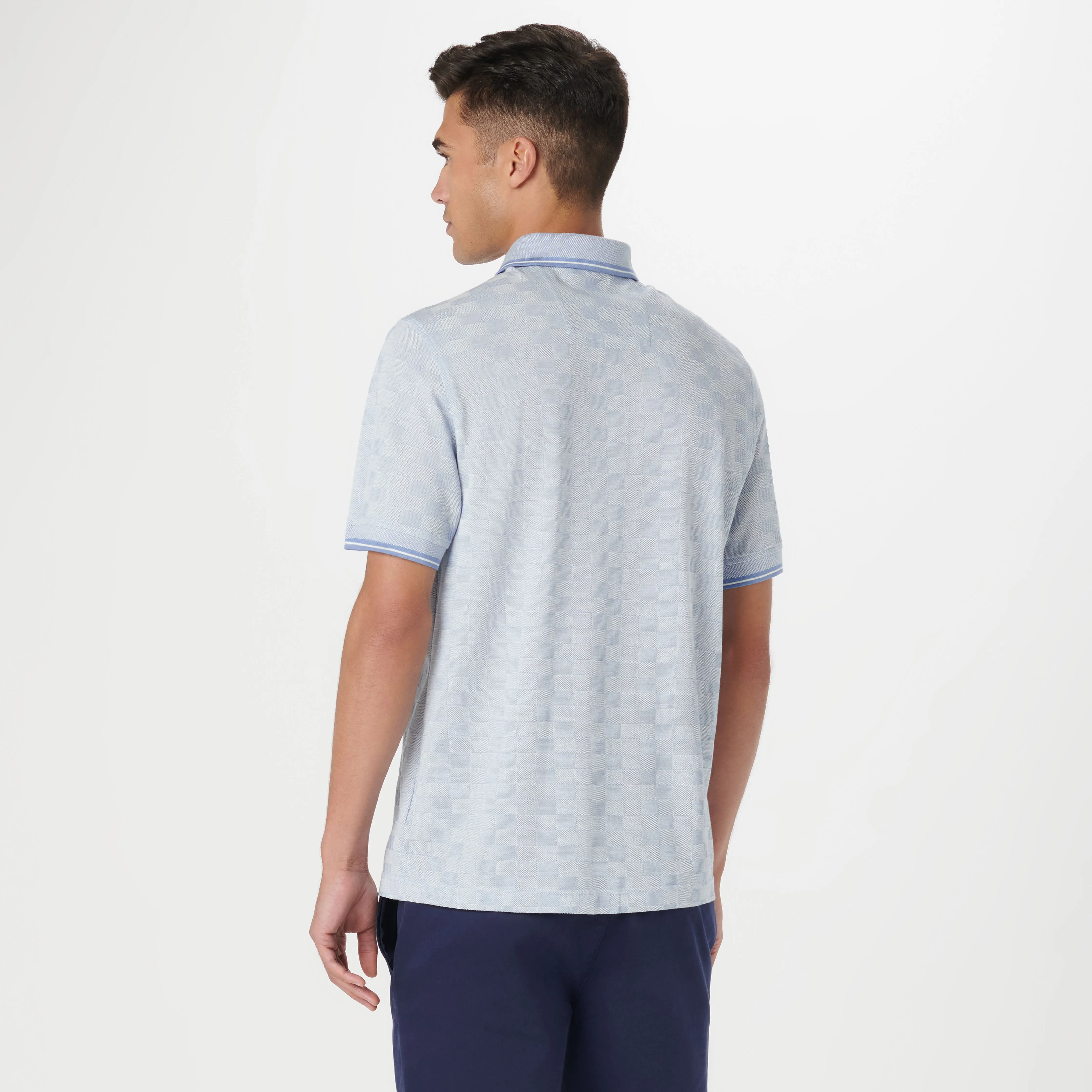 Checkerboard Polo sold by Bugatchi product image thumbnail 4