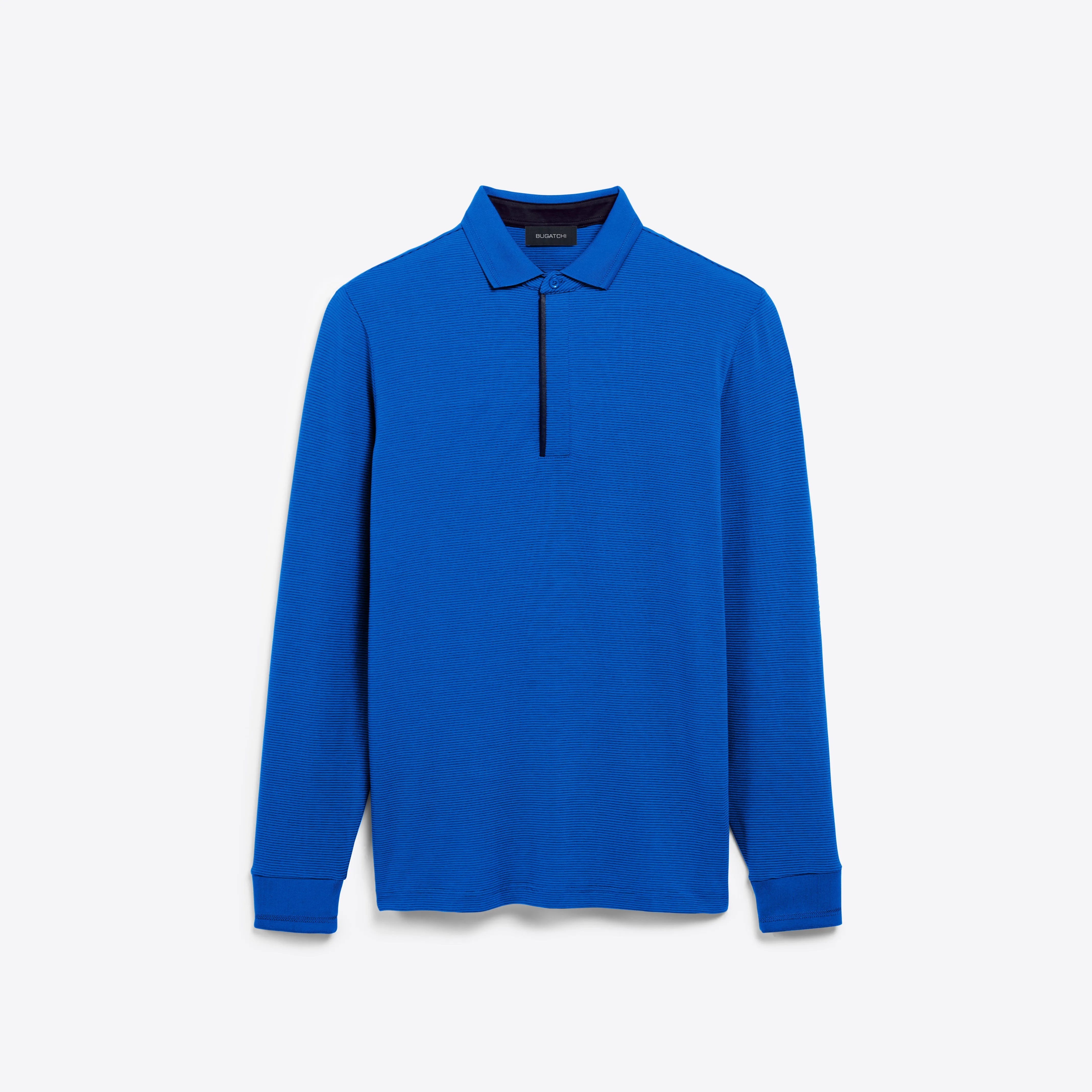 Hairline Stripe Quarter Zip Mock Neck Pullover sold by Bugatchi