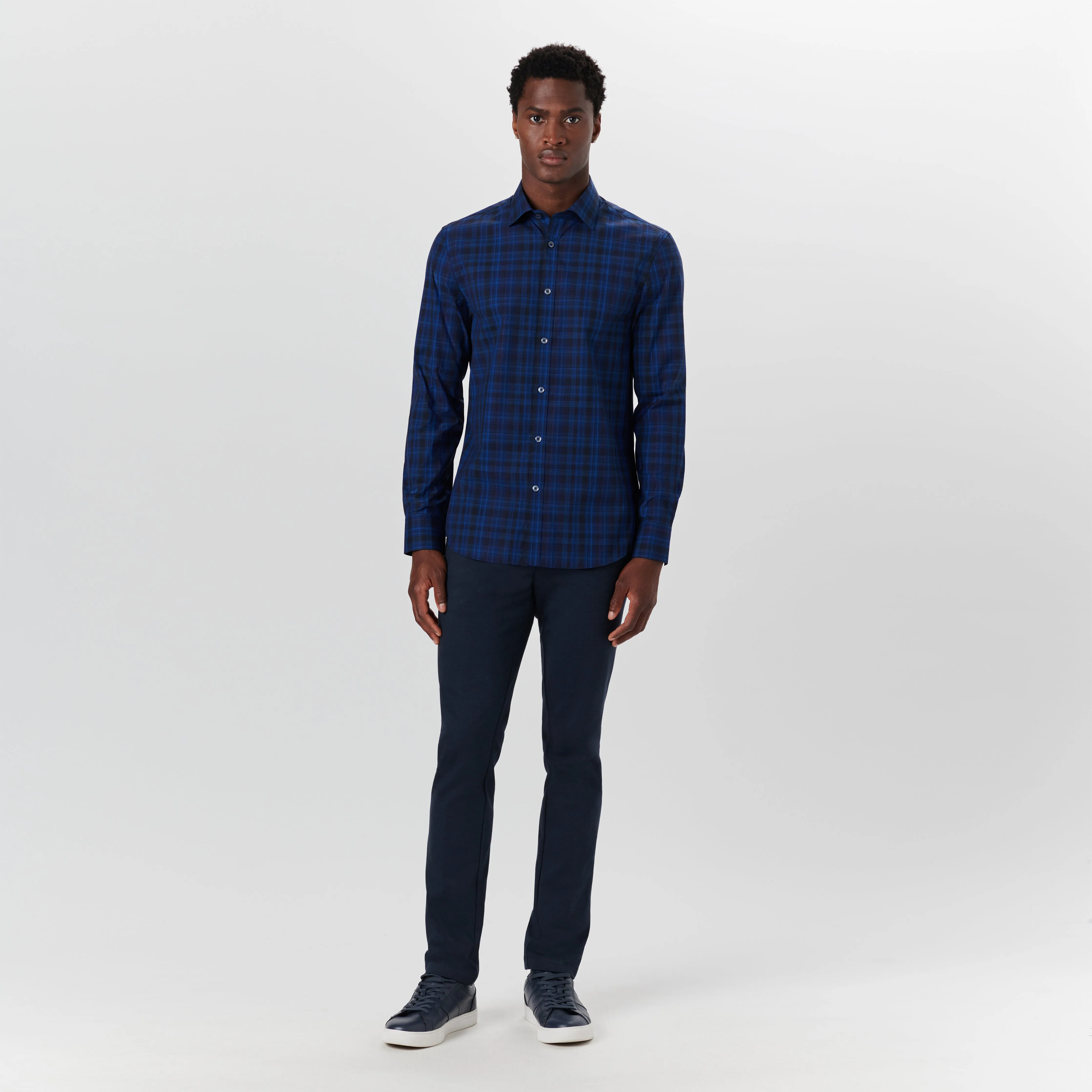 JULIAN Madras Check Shirt sold by Bugatchi product image thumbnail 5
