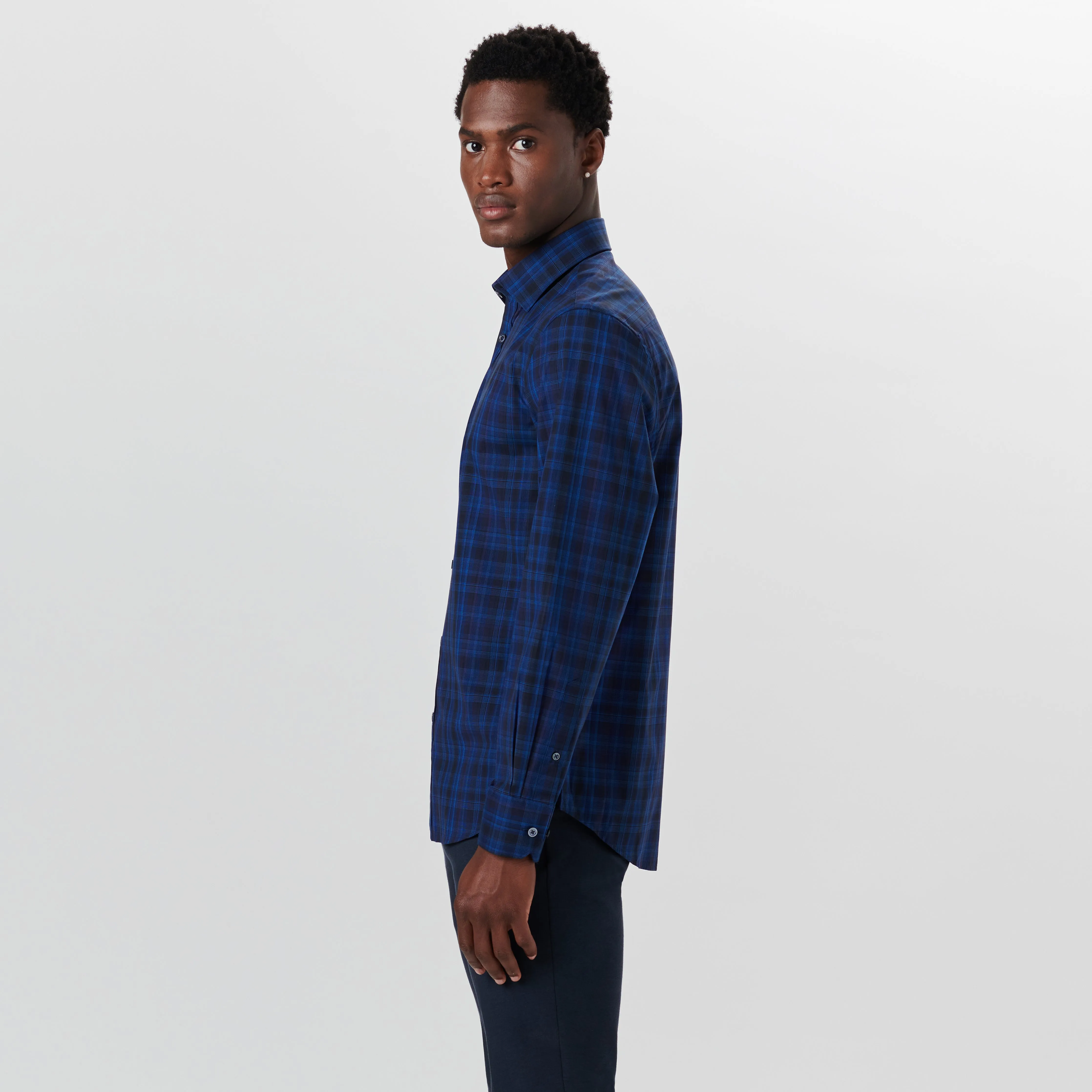 JULIAN Madras Check Shirt sold by Bugatchi product image thumbnail 3