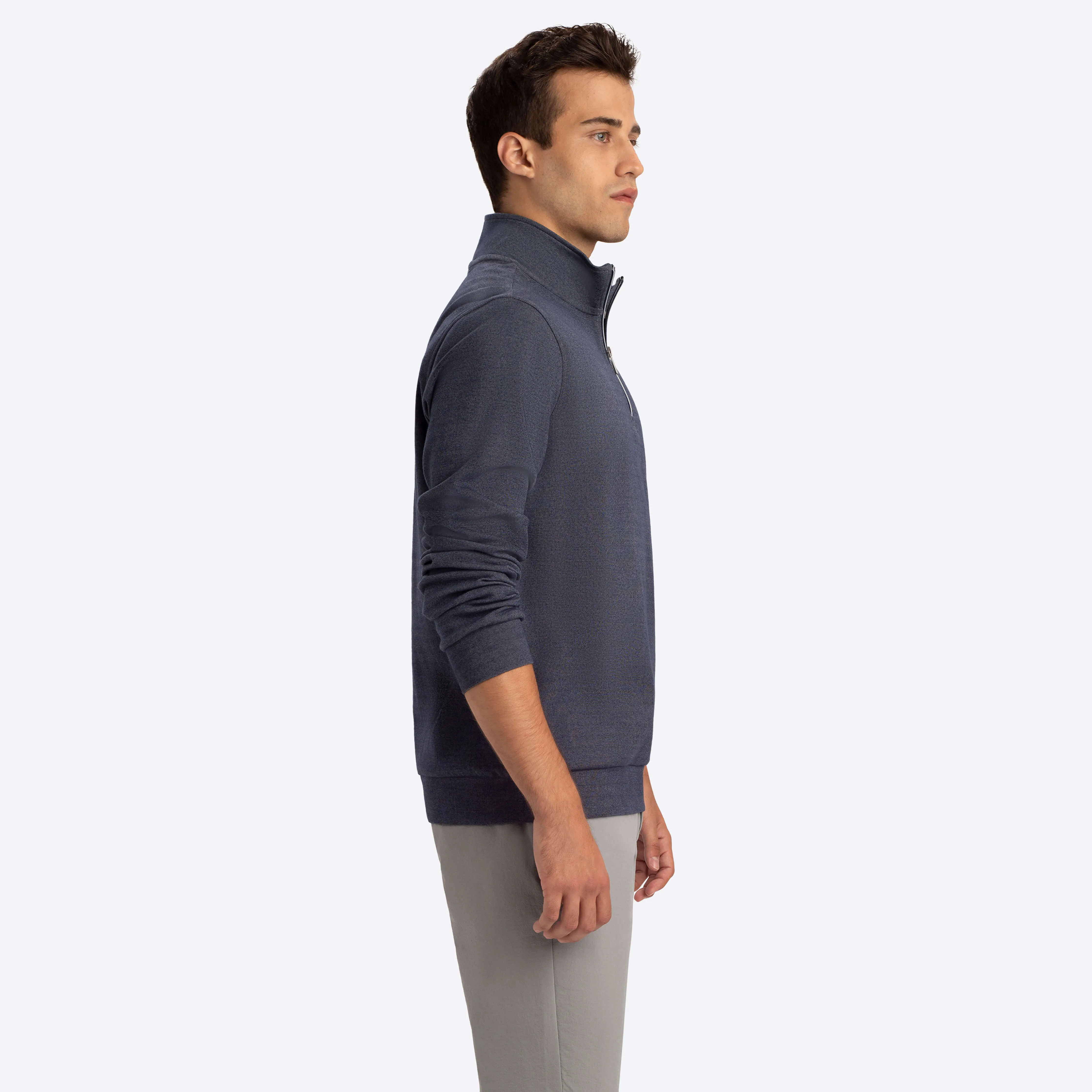 Quarter Zip Mock Neck sold by Bugatchi product image thumbnail 3