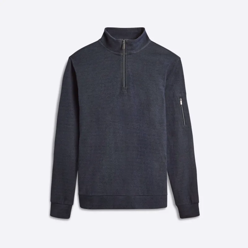 Quarter Zip Mock Neck sold by Bugatchi