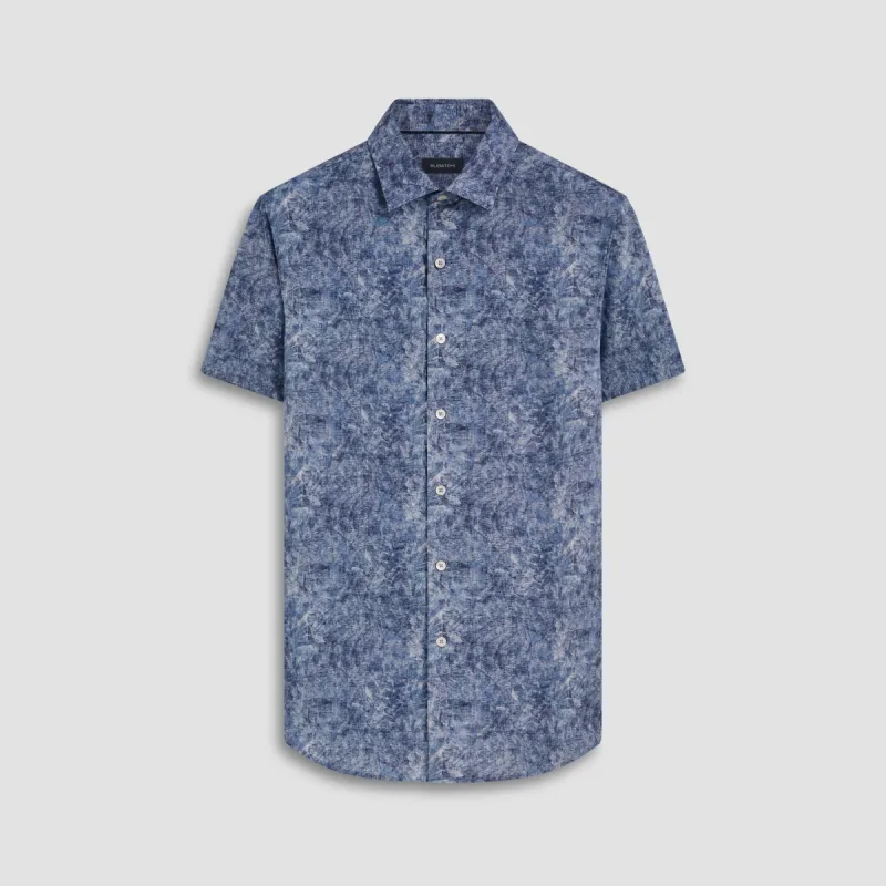 Orson Abstract Print Short Sleeve Shirt sold by Bugatchi