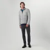 Quilted Bomber Jacket with Stow-Away Hood sold by Bugatchi