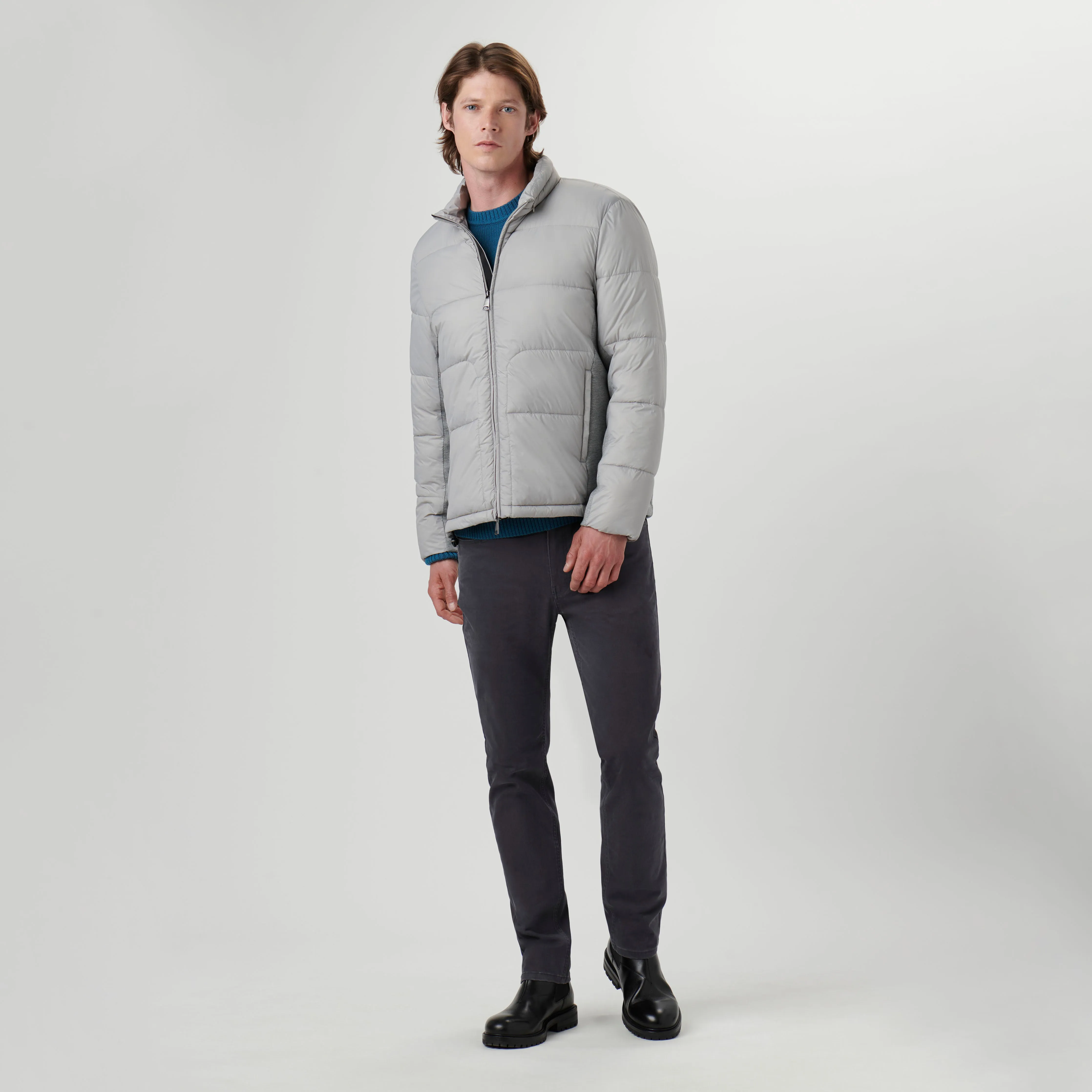 Quilted Bomber Jacket with Stow-Away Hood sold by Bugatchi product image thumbnail 5
