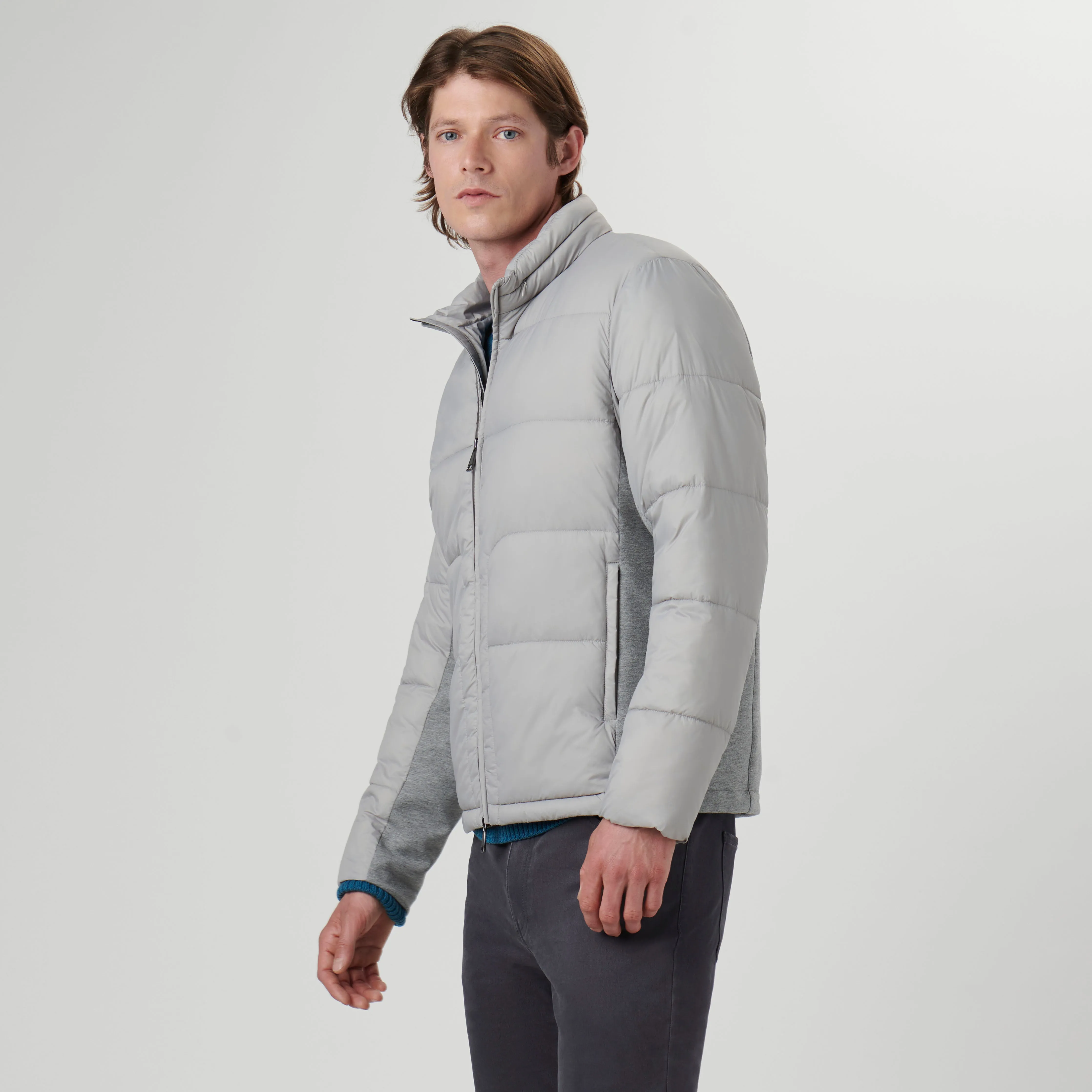Quilted Bomber Jacket with Stow-Away Hood sold by Bugatchi product image thumbnail 3