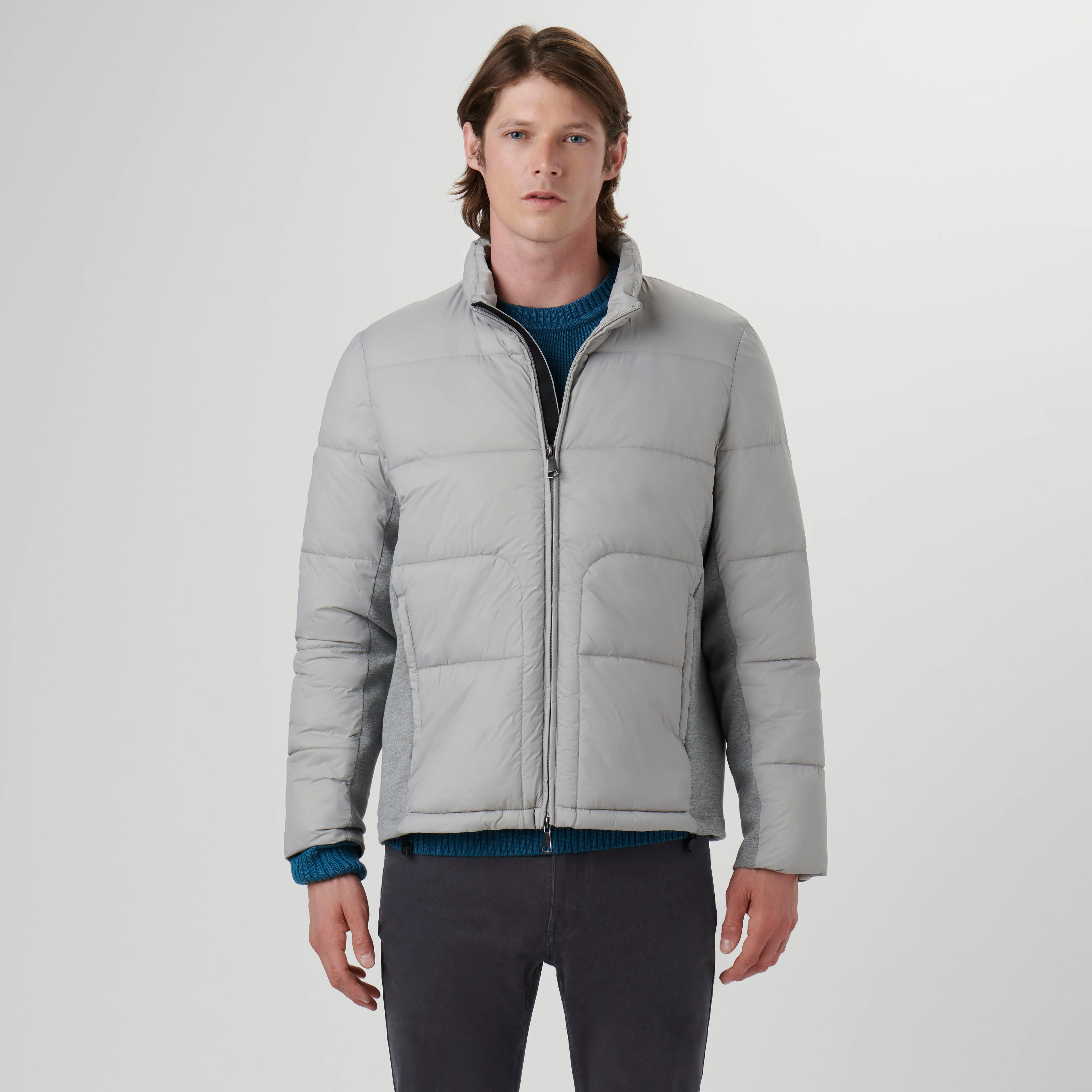 Quilted Bomber Jacket with Stow-Away Hood sold by Bugatchi product image thumbnail 2