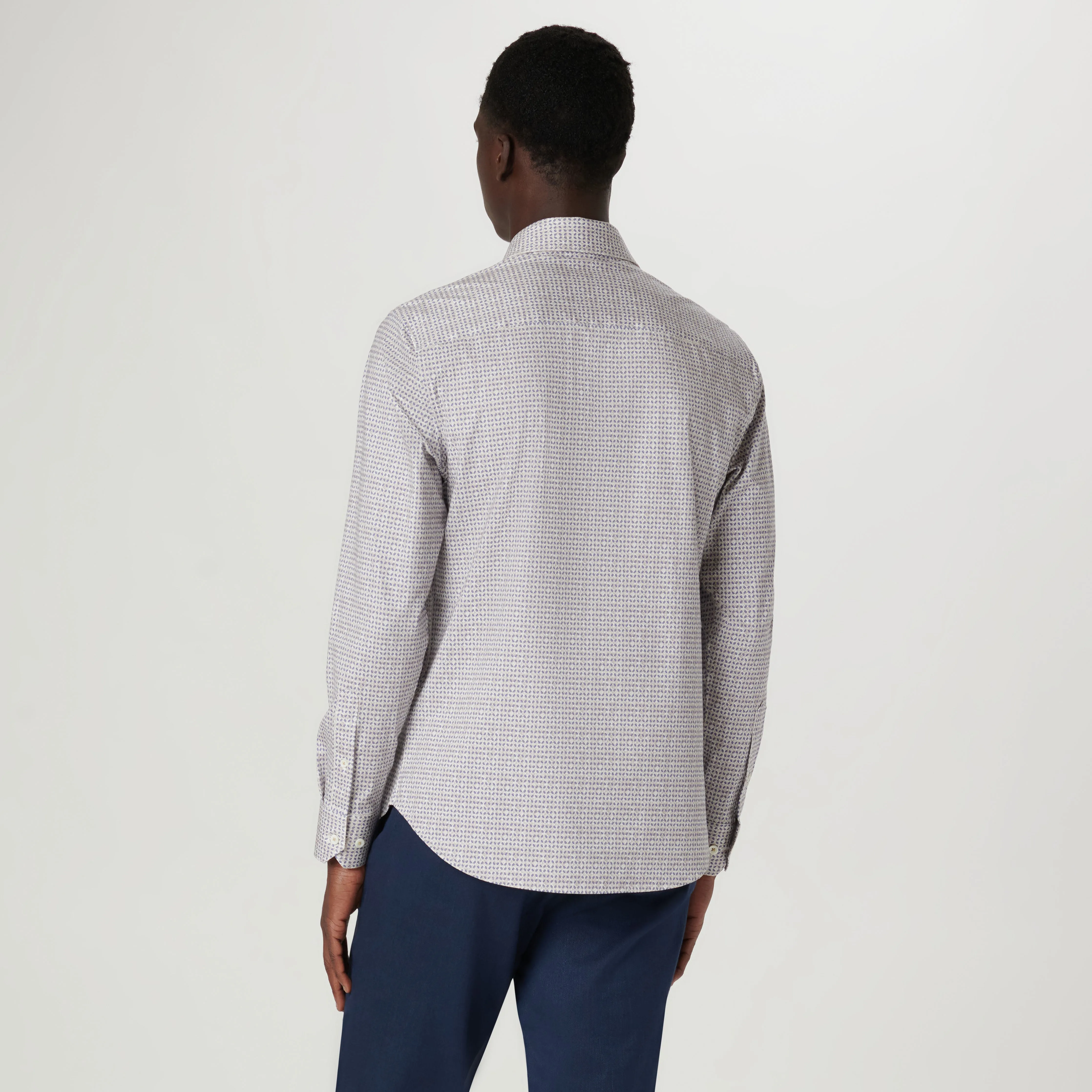 James Geometric OoohCotton Shirt sold by Bugatchi product image thumbnail 4