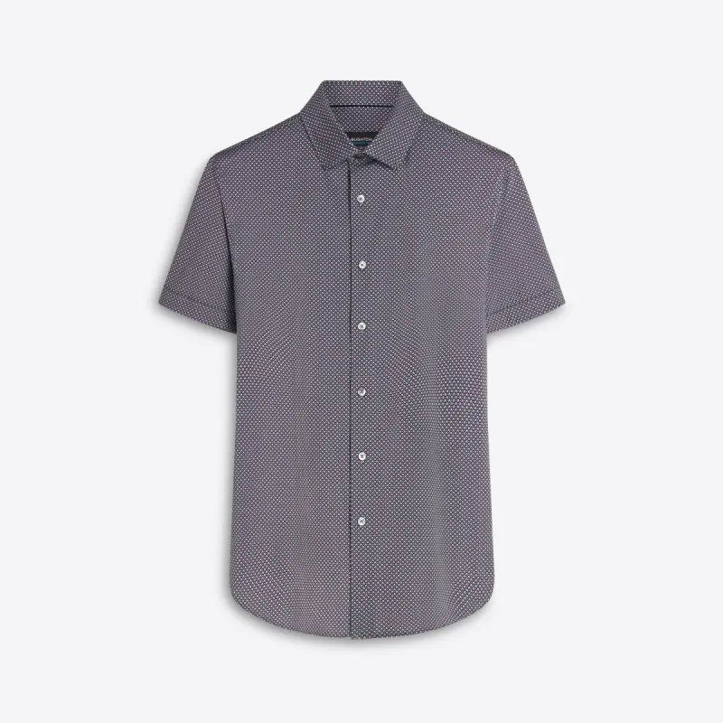 MILES Geometric Print OoohCotton Short Sleeve Shirt sold by Bugatchi