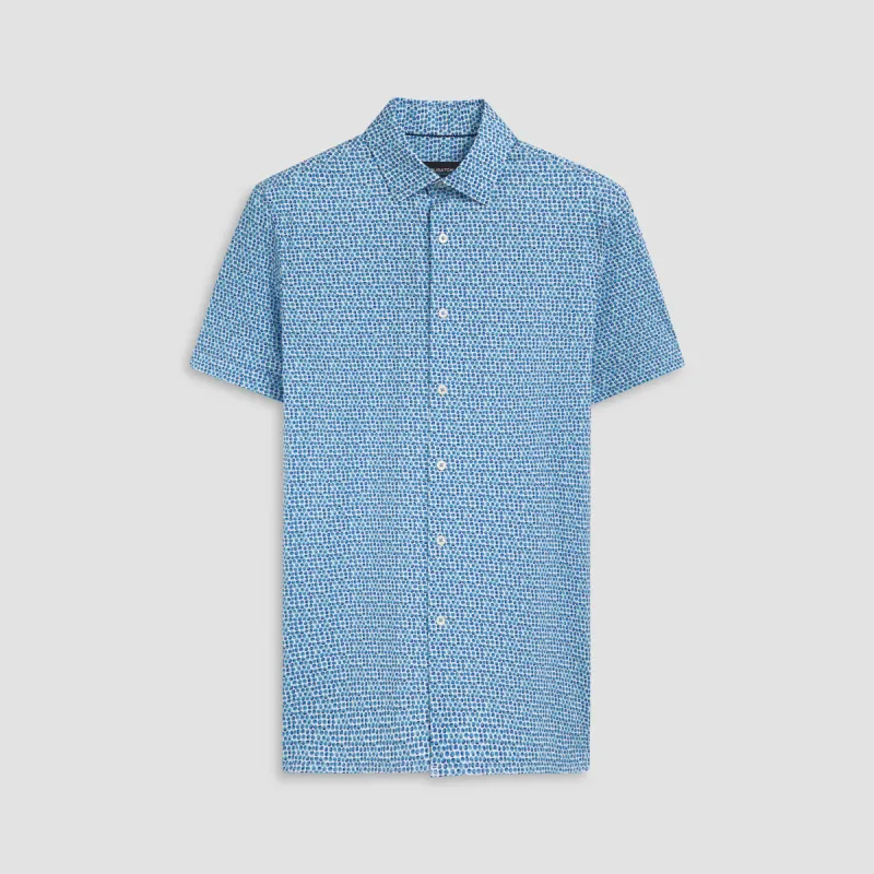 Milo Abstract Print OoohCotton Short Sleeve Shirt sold by Bugatchi