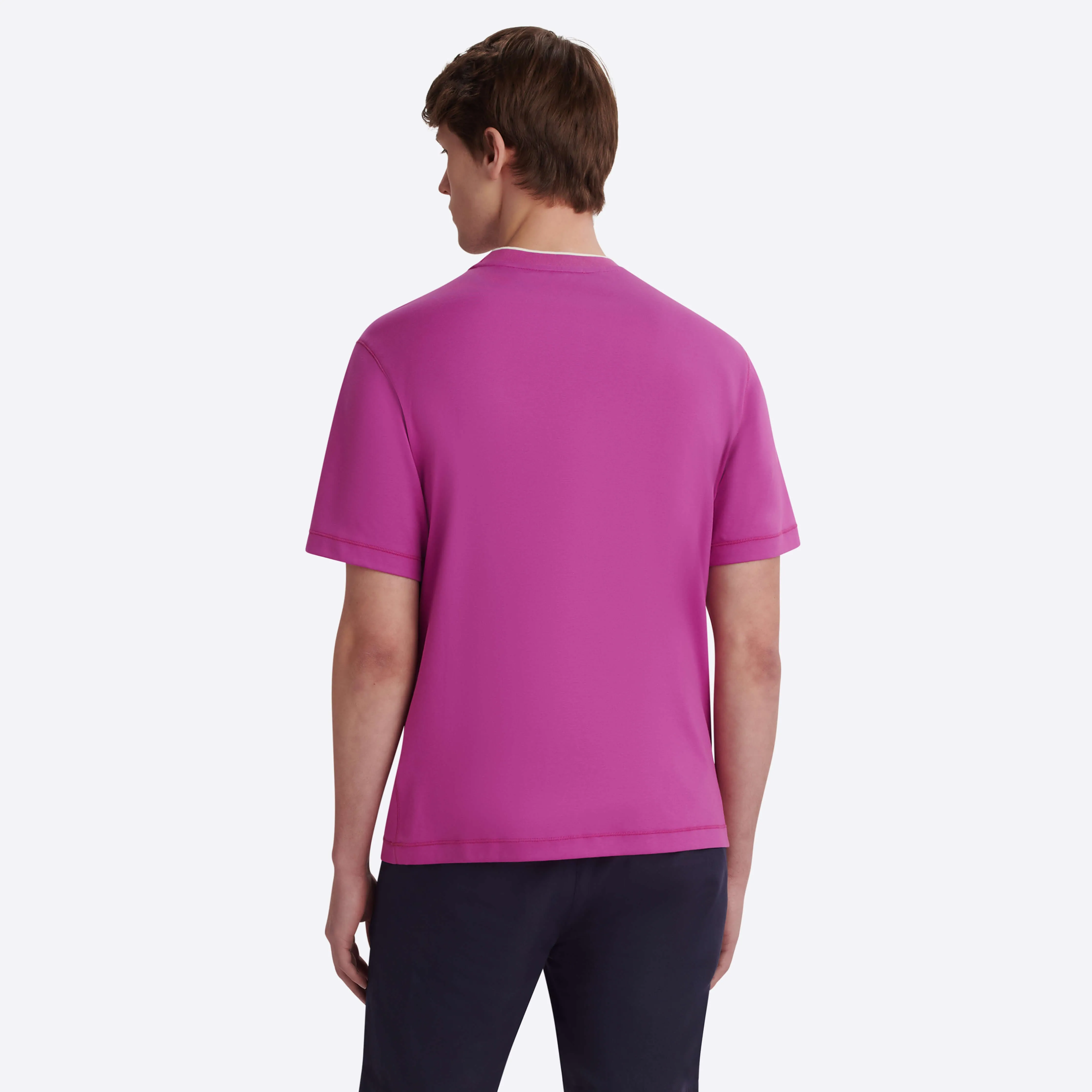 Short Sleeve Crew Neck T-Shirt sold by Bugatchi product image thumbnail 4