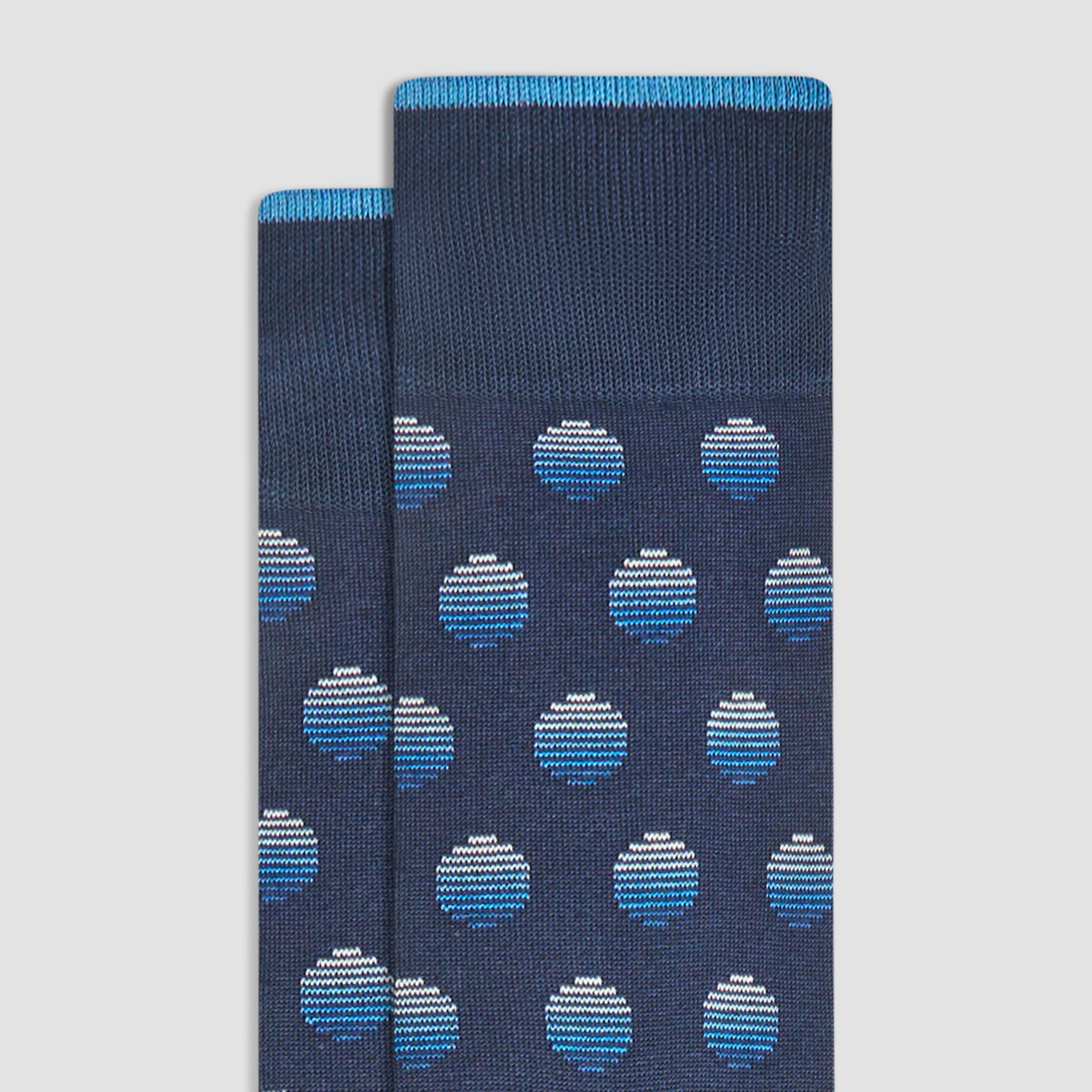 Coin Dot Mid-Calf Socks sold by Bugatchi product image thumbnail 2