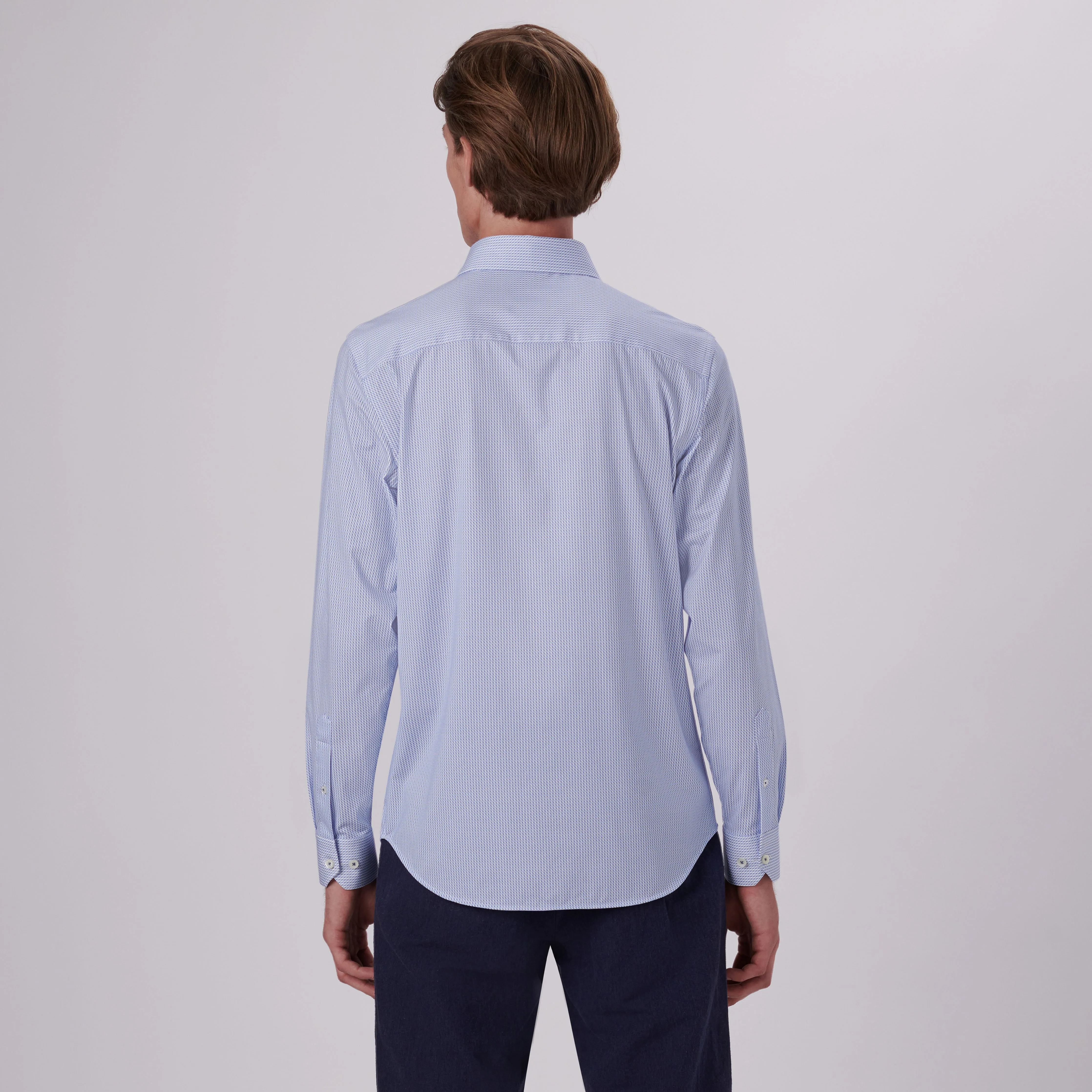 James Geometric Print OoohCotton Shirt sold by Bugatchi product image thumbnail 4