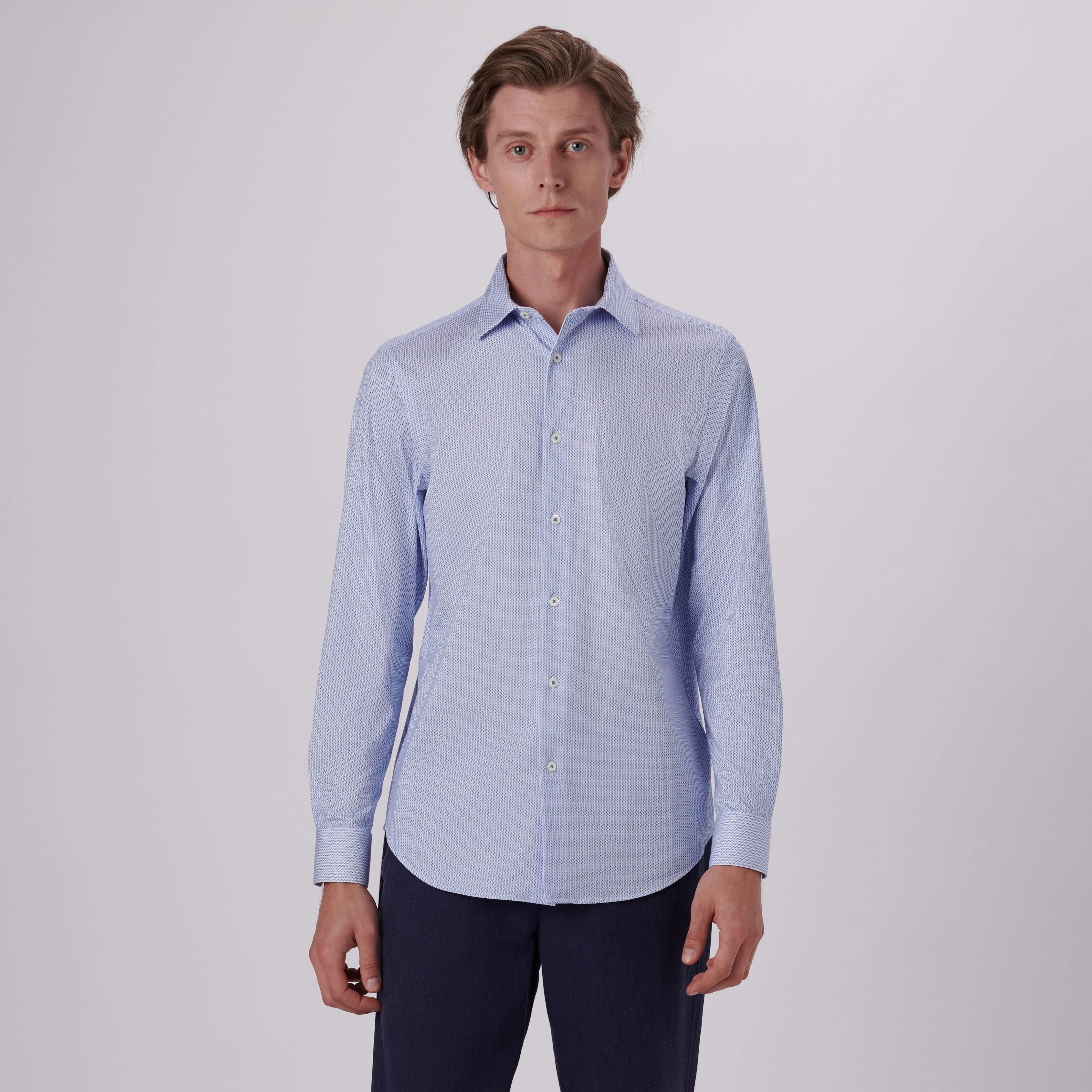 James Geometric Print OoohCotton Shirt sold by Bugatchi product image thumbnail 2