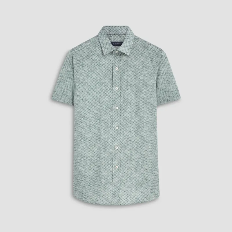 Orson Geometric Print Short Sleeve Shirt sold by Bugatchi