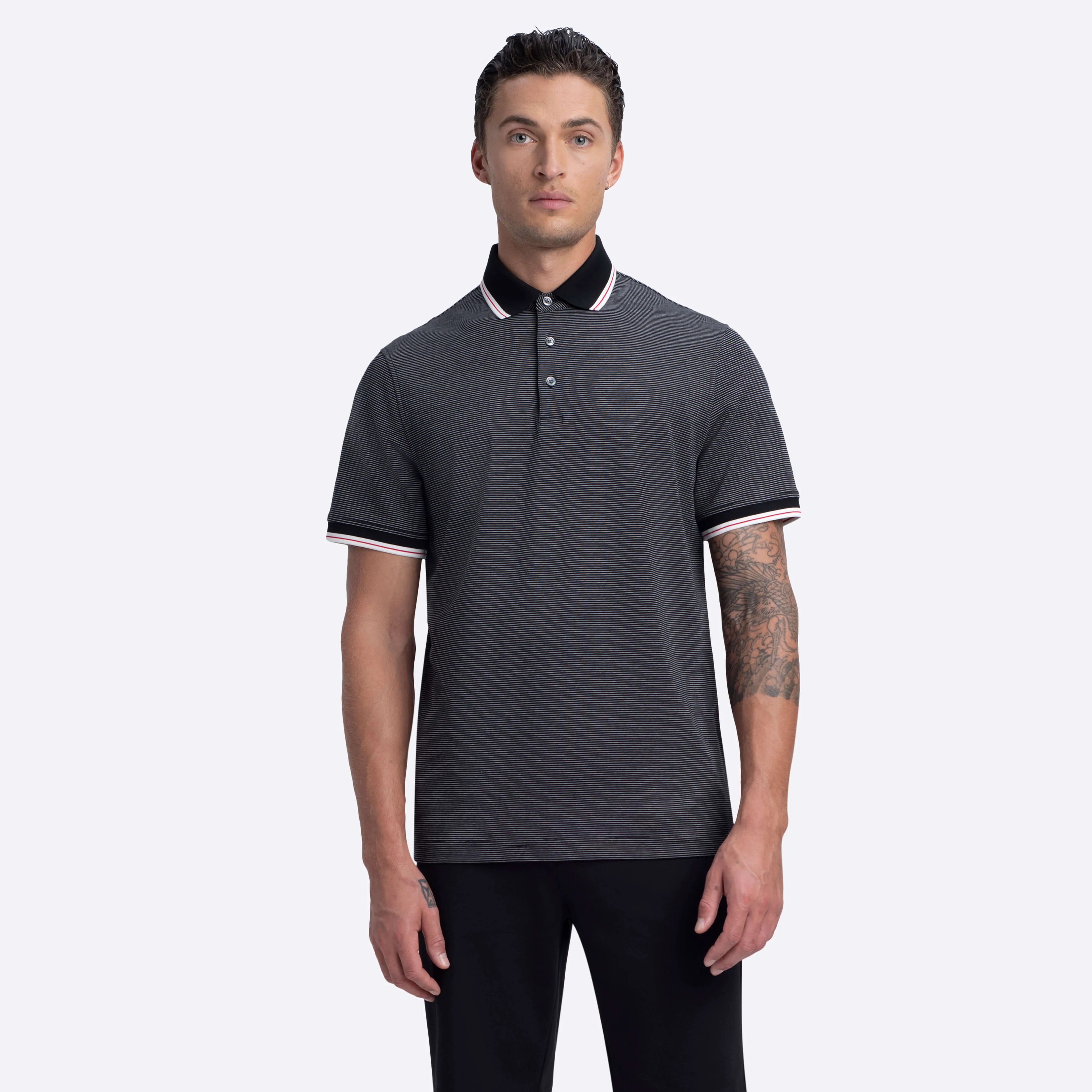 Striped Polo sold by Bugatchi product image thumbnail 2