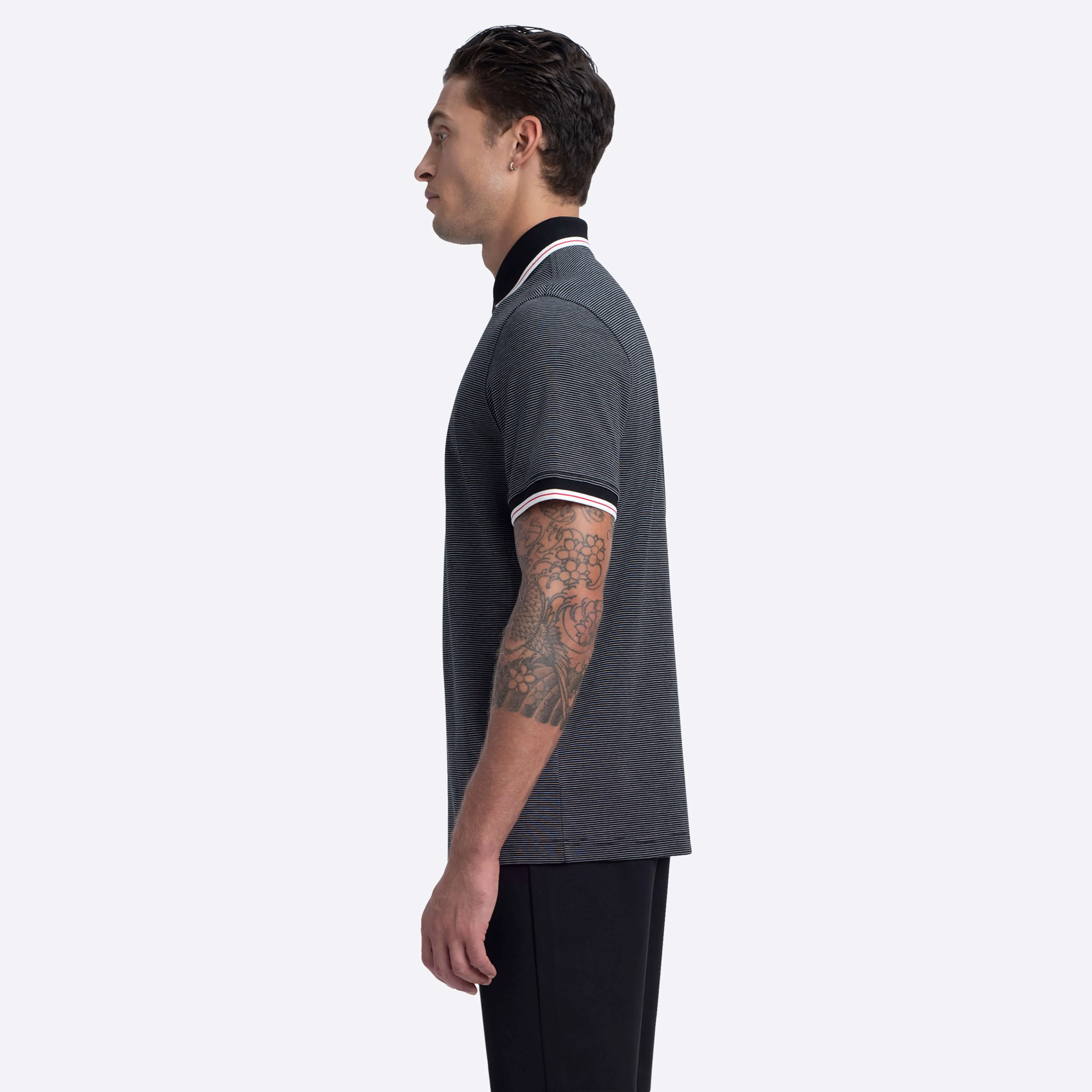 Striped Polo sold by Bugatchi product image thumbnail 3