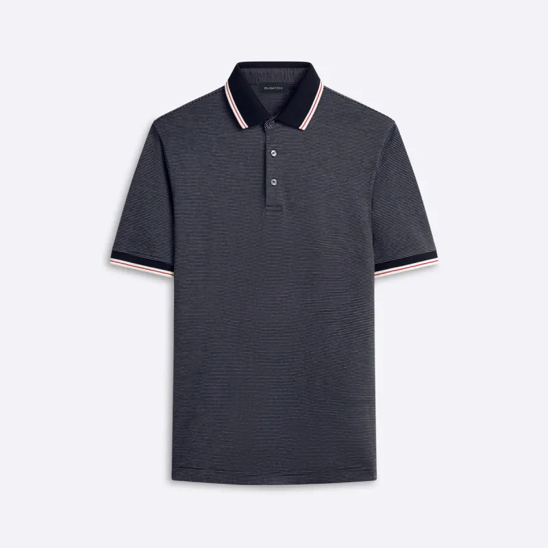 Striped Polo sold by Bugatchi