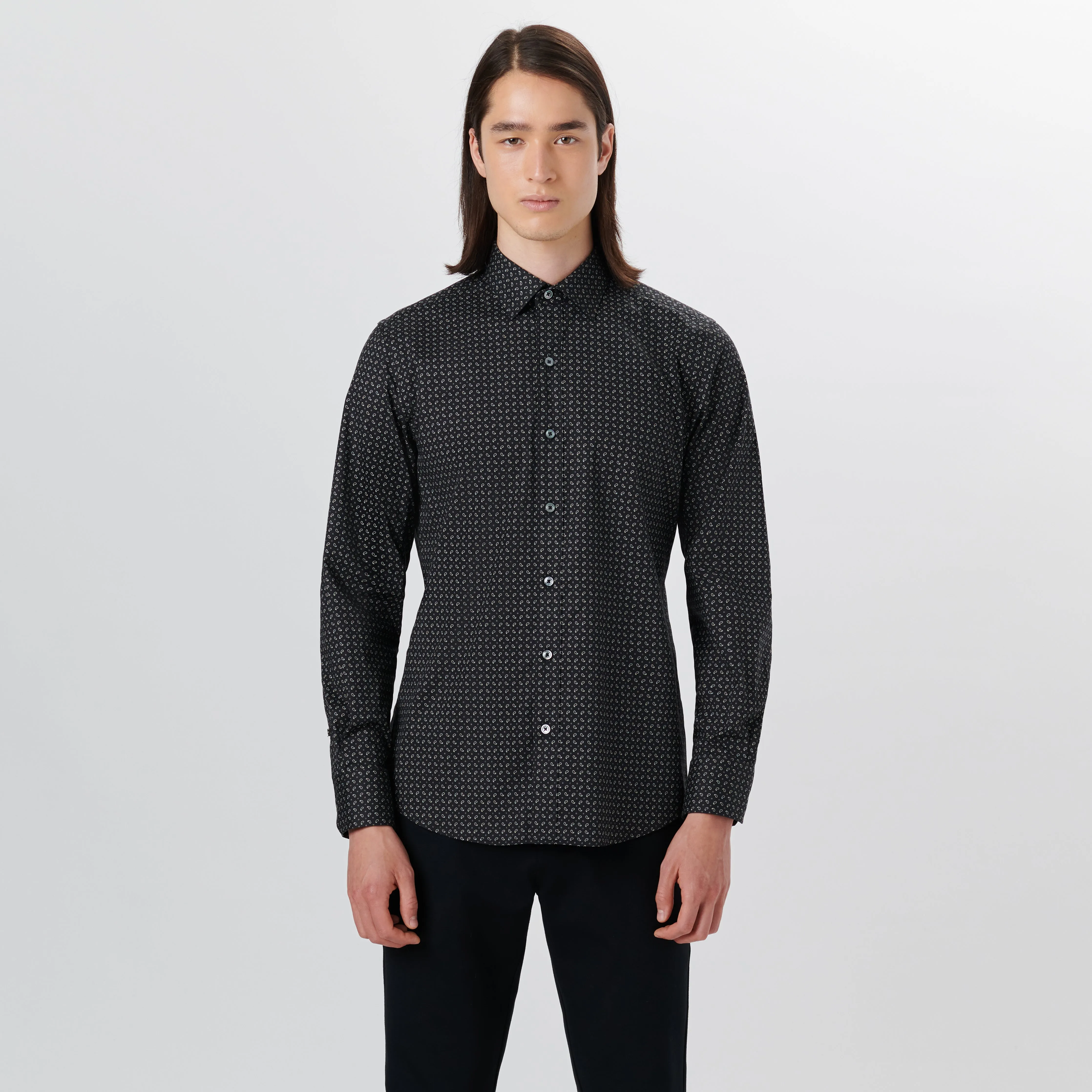 JULIAN Paisley Print Shirt sold by Bugatchi product image thumbnail 2