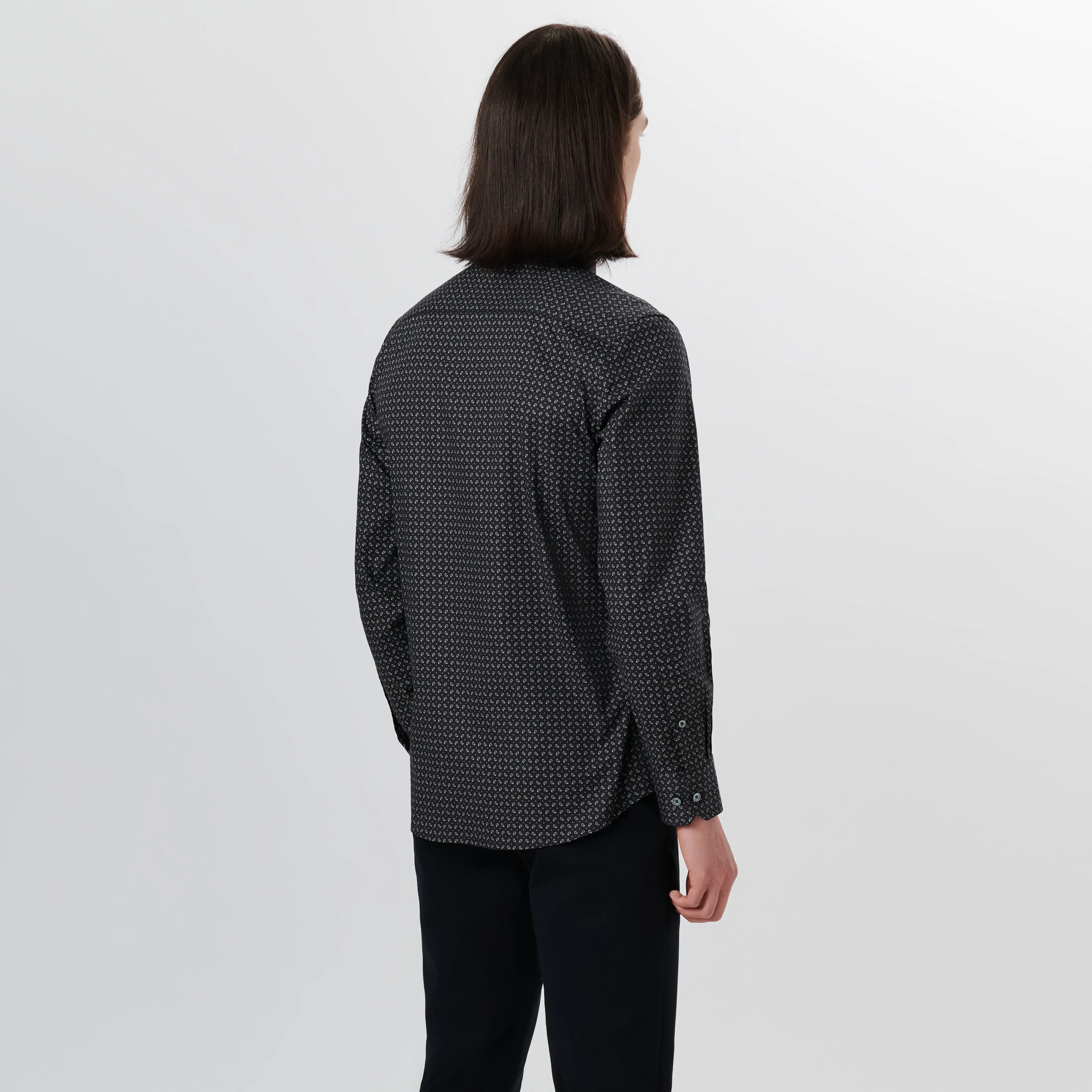 JULIAN Paisley Print Shirt sold by Bugatchi product image thumbnail 4