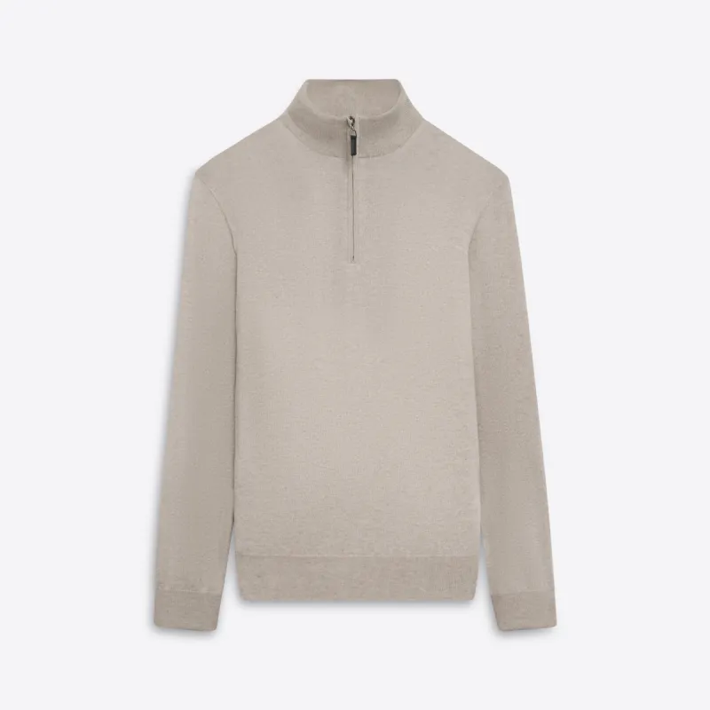 Melange Quarter Zip Pullover Sweater sold by Bugatchi