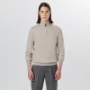 Melange Quarter Zip Pullover Sweater sold by Bugatchi