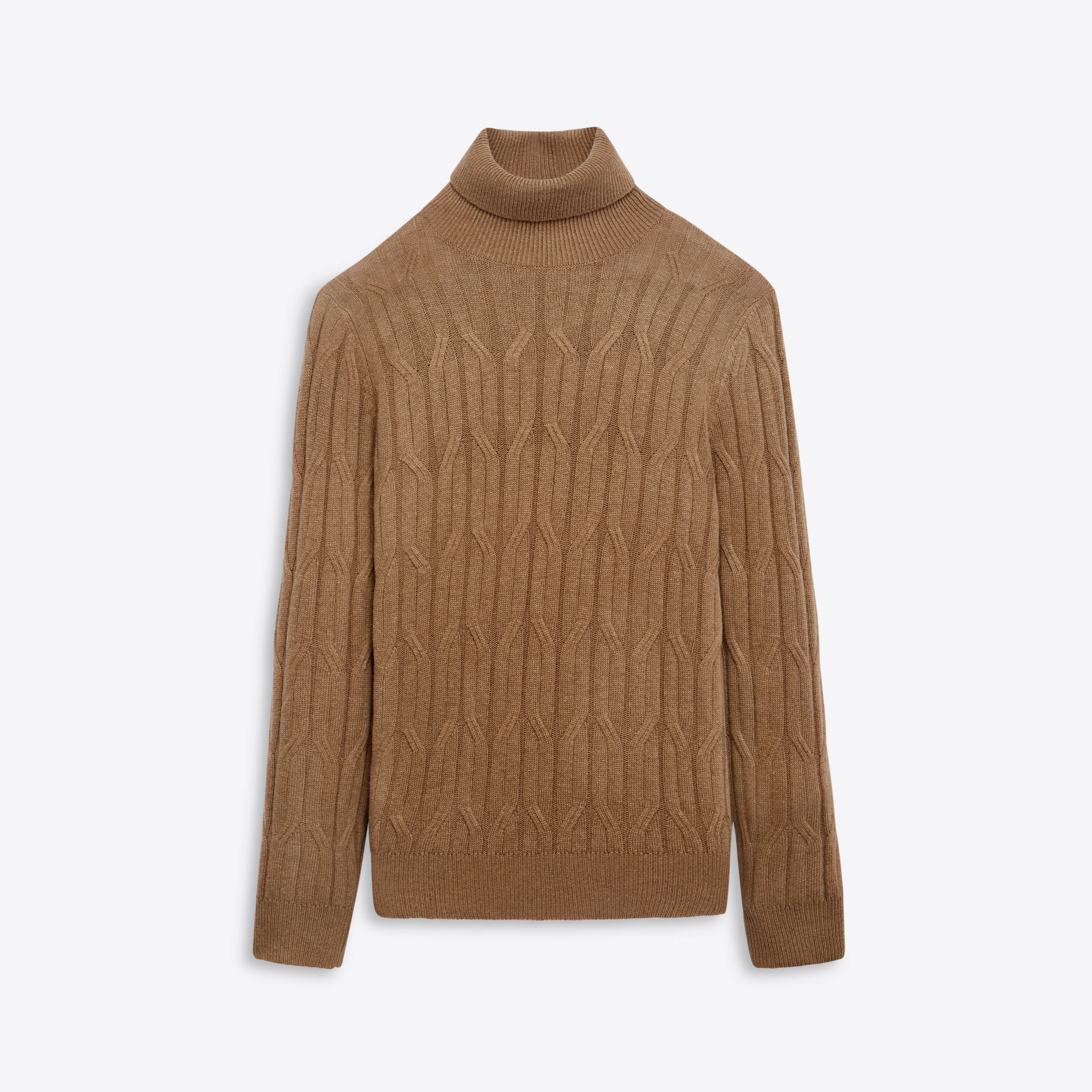 Turtle Neck Cable Jacquard Sweater sold by Bugatchi
