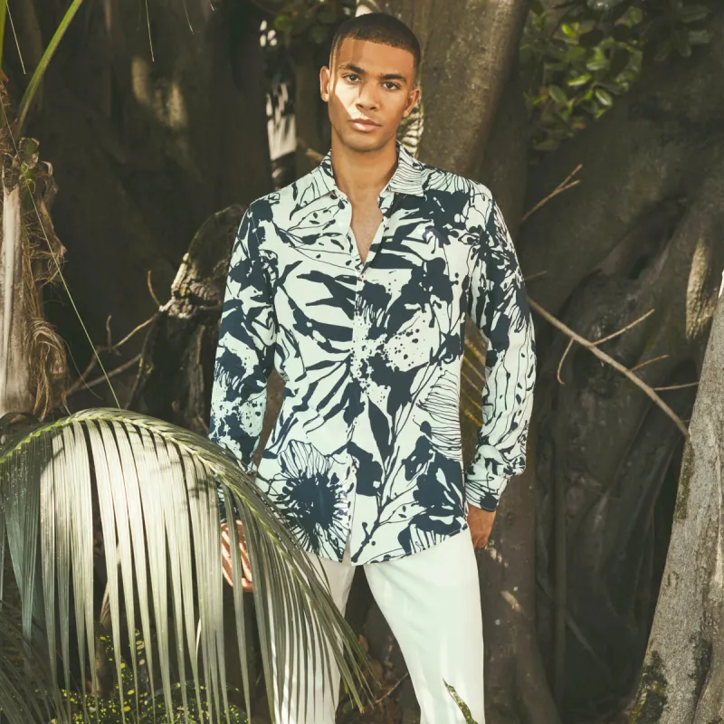 Julian Abstract Shirt sold by Bugatchi