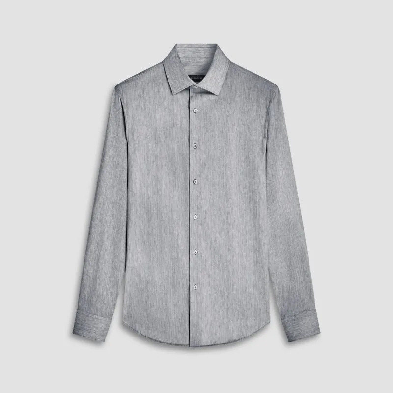 James Chambray Print OoohCotton Shirt sold by Bugatchi