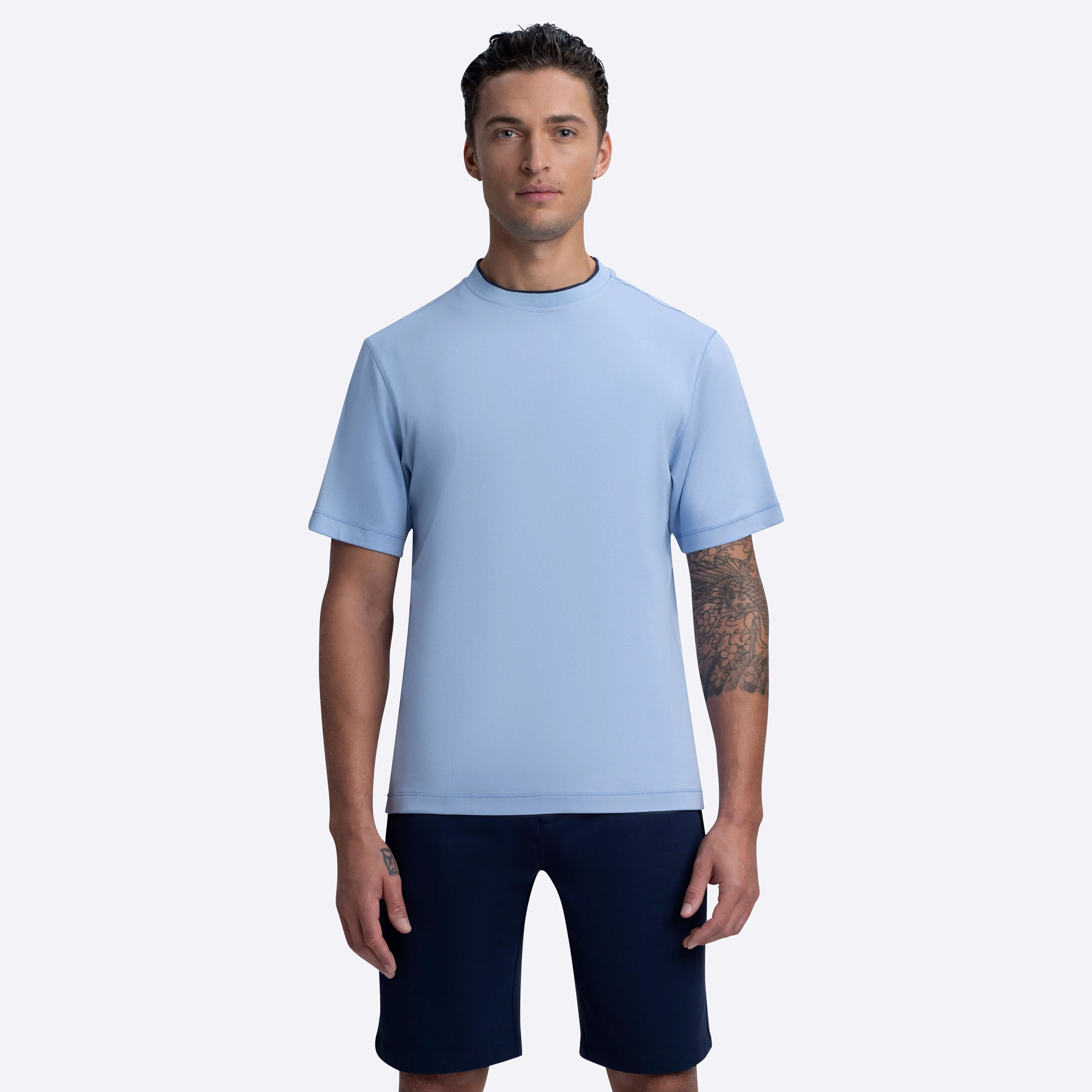 Short Sleeve Crew Neck T-Shirt sold by Bugatchi product image thumbnail 2