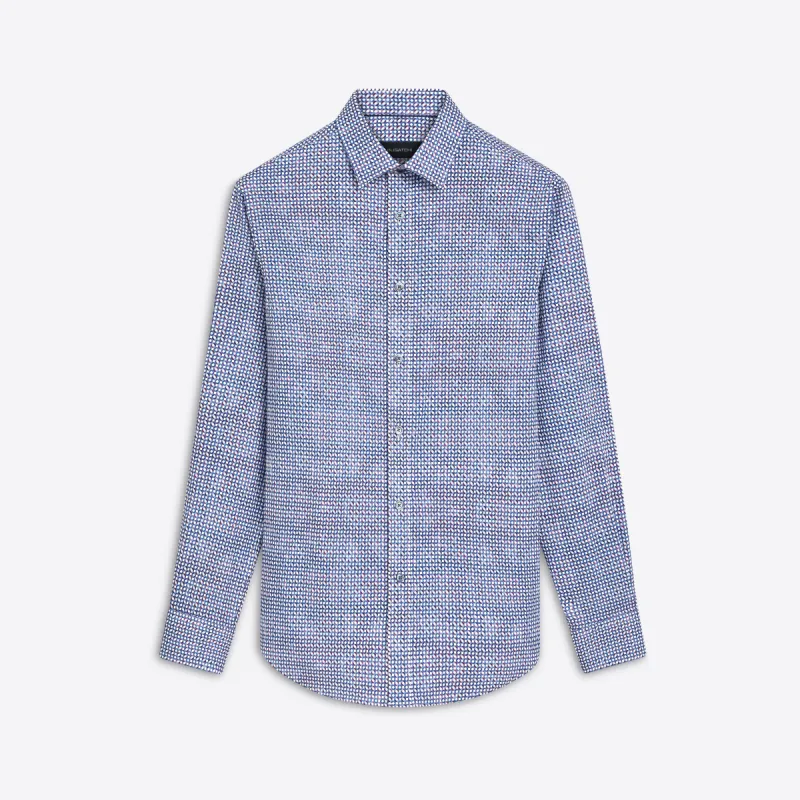 JULIAN Geometric Print Shirt sold by Bugatchi