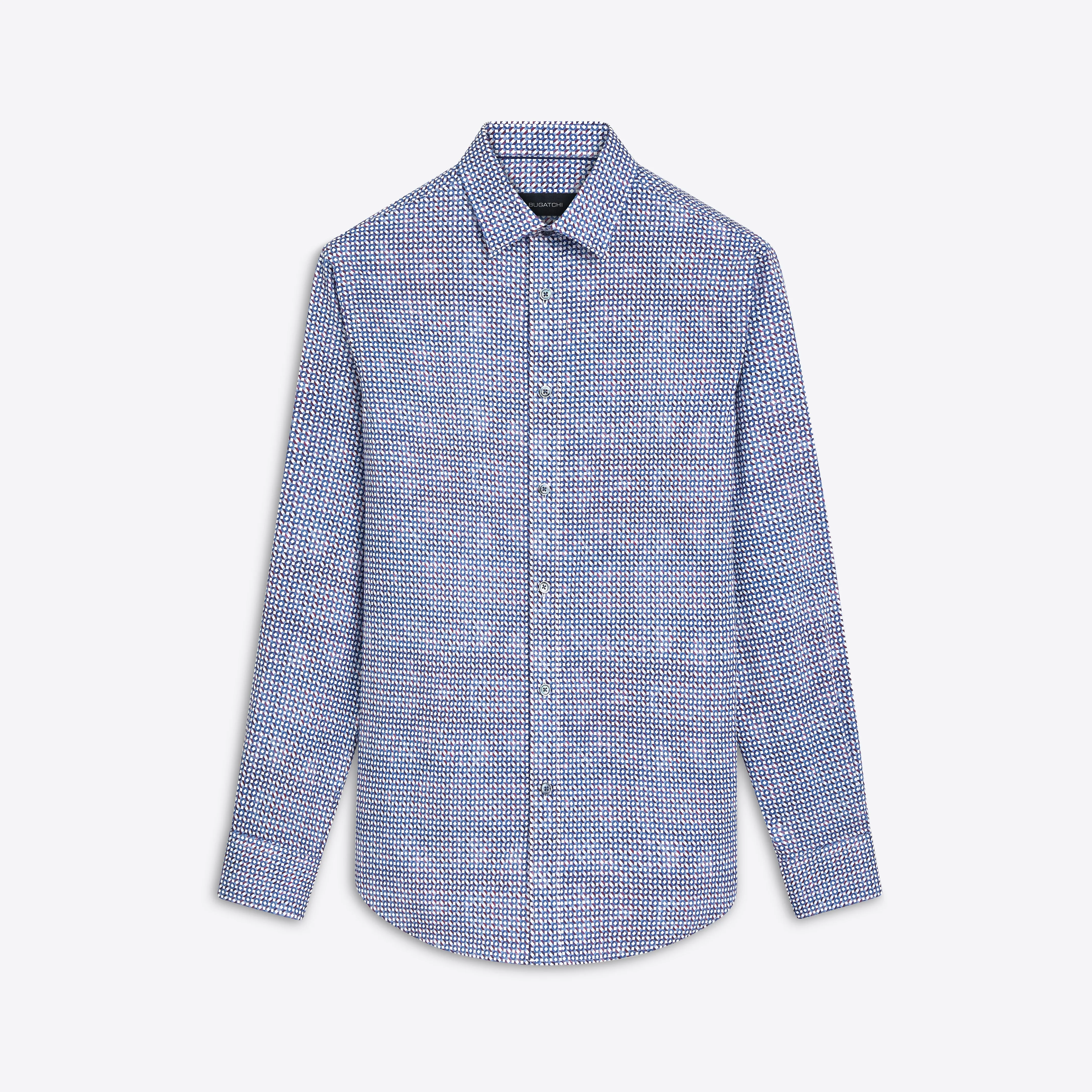 JULIAN Geometric Print Shirt sold by Bugatchi