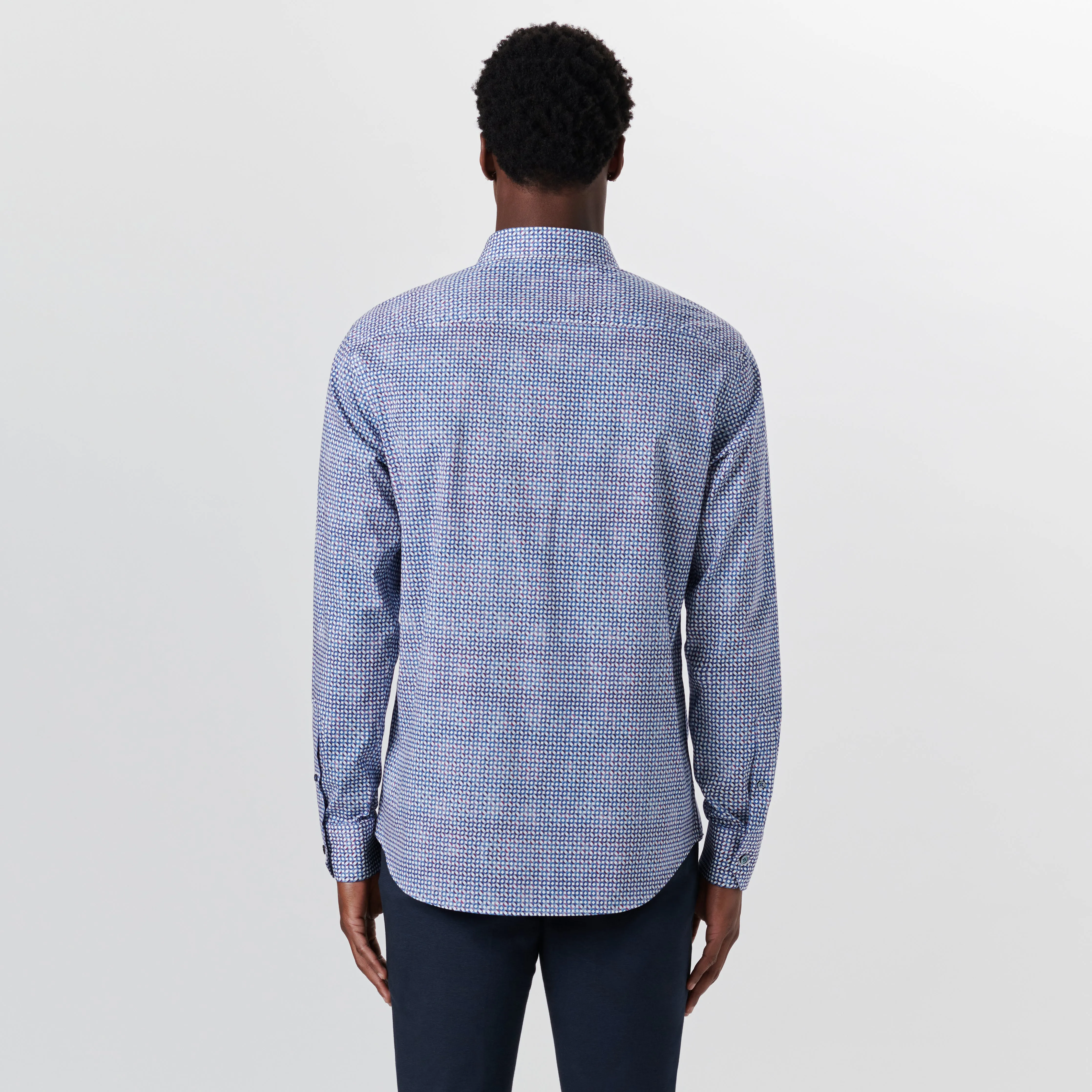 JULIAN Geometric Print Shirt sold by Bugatchi product image thumbnail 4