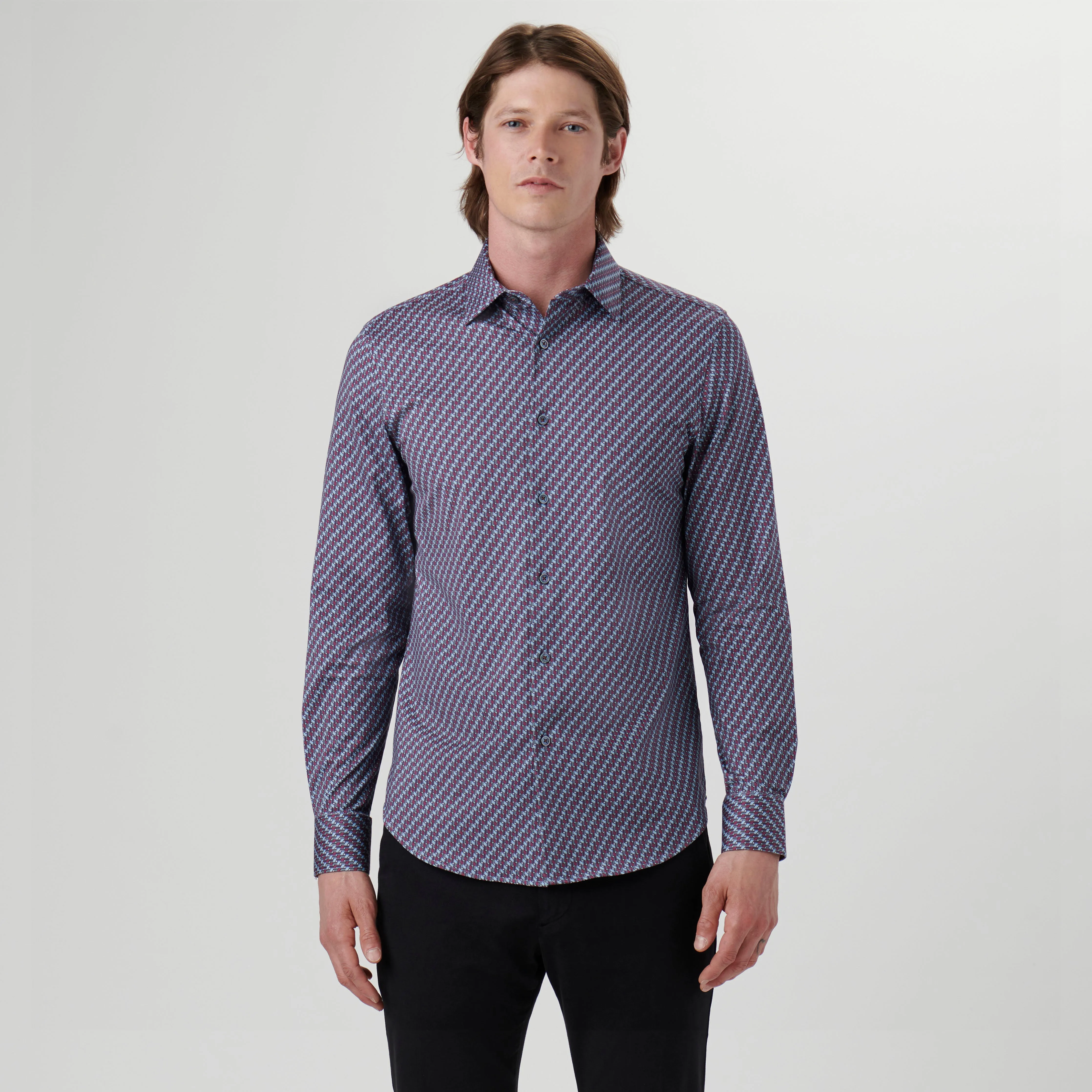 James Illusion Print OoohCotton Shirt sold by Bugatchi product image thumbnail 2