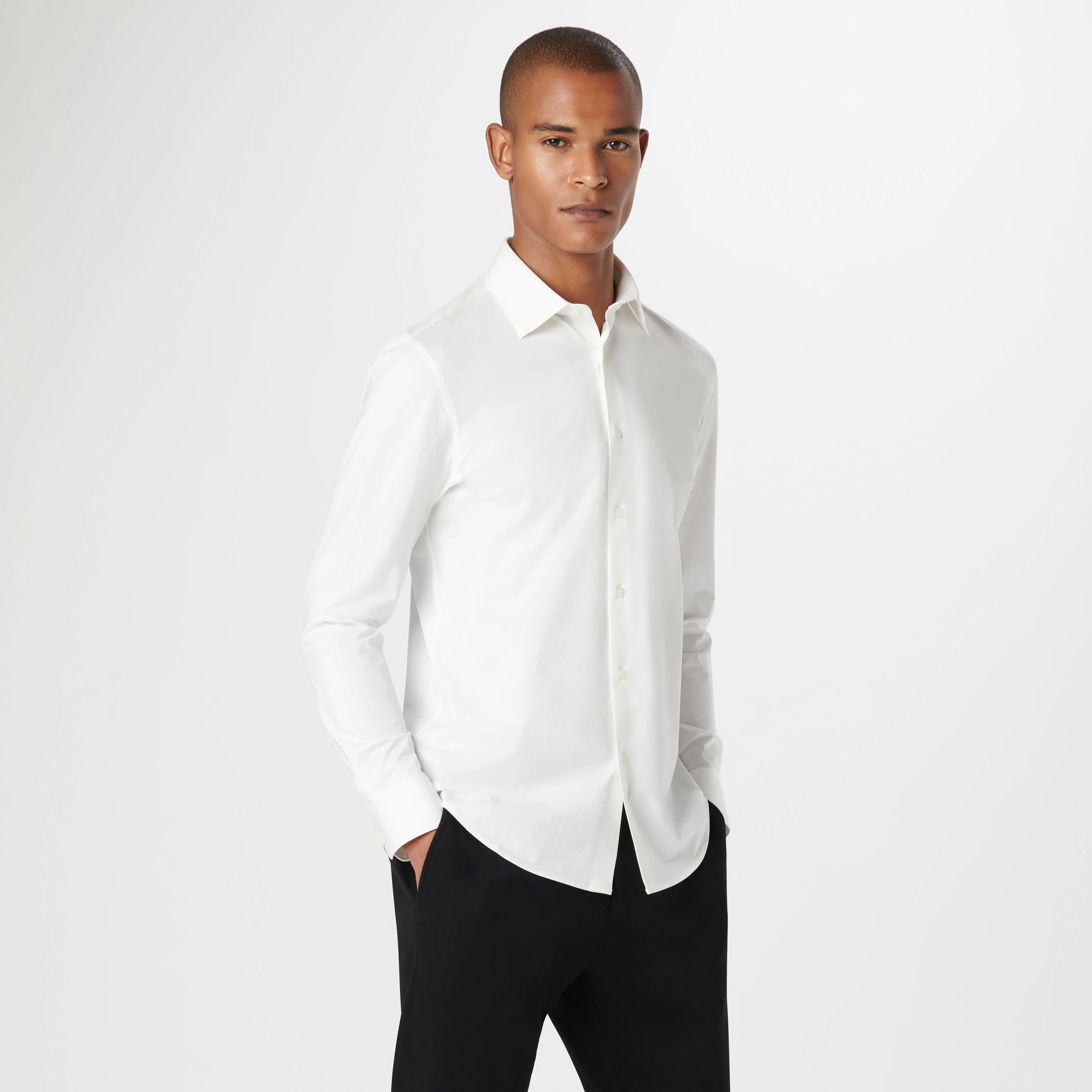 James Solid OoohCotton Shirt sold by Bugatchi product image thumbnail 3