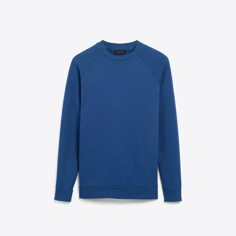 COMFORT Solid Long Sleeve Crew Neck Pullover sold by Bugatchi
